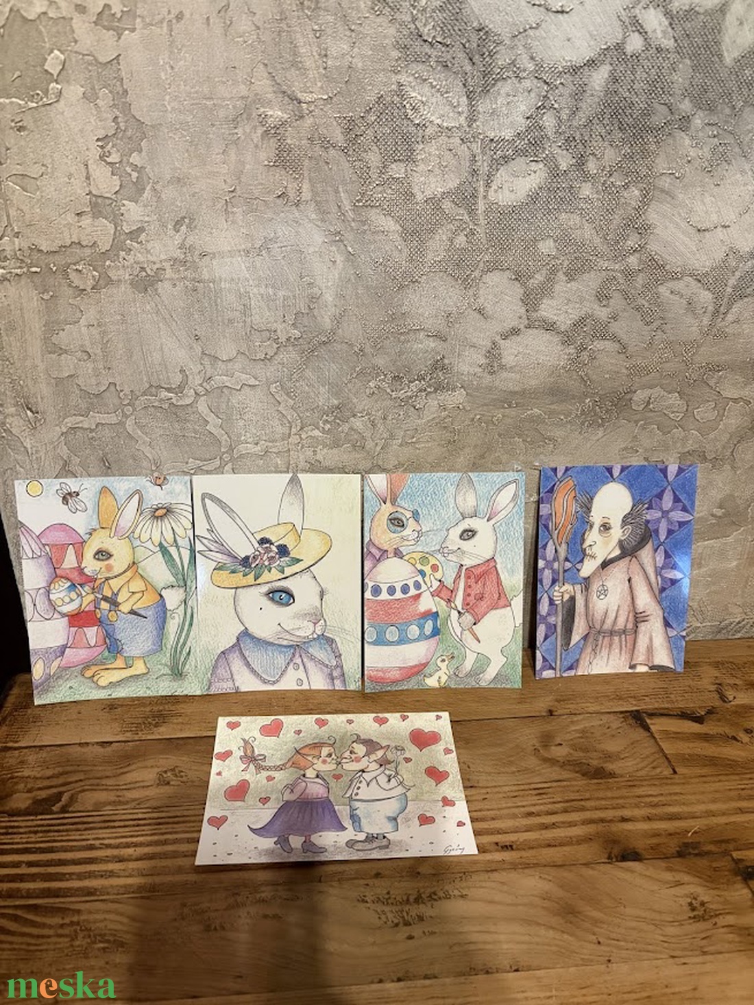 5 db képeslap � szabadon választható, kedvezményes csomag - otthon & életmód - papír, írószer - ajándékozás kellékei - képeslap, üdvözlőlap - Meska.hu