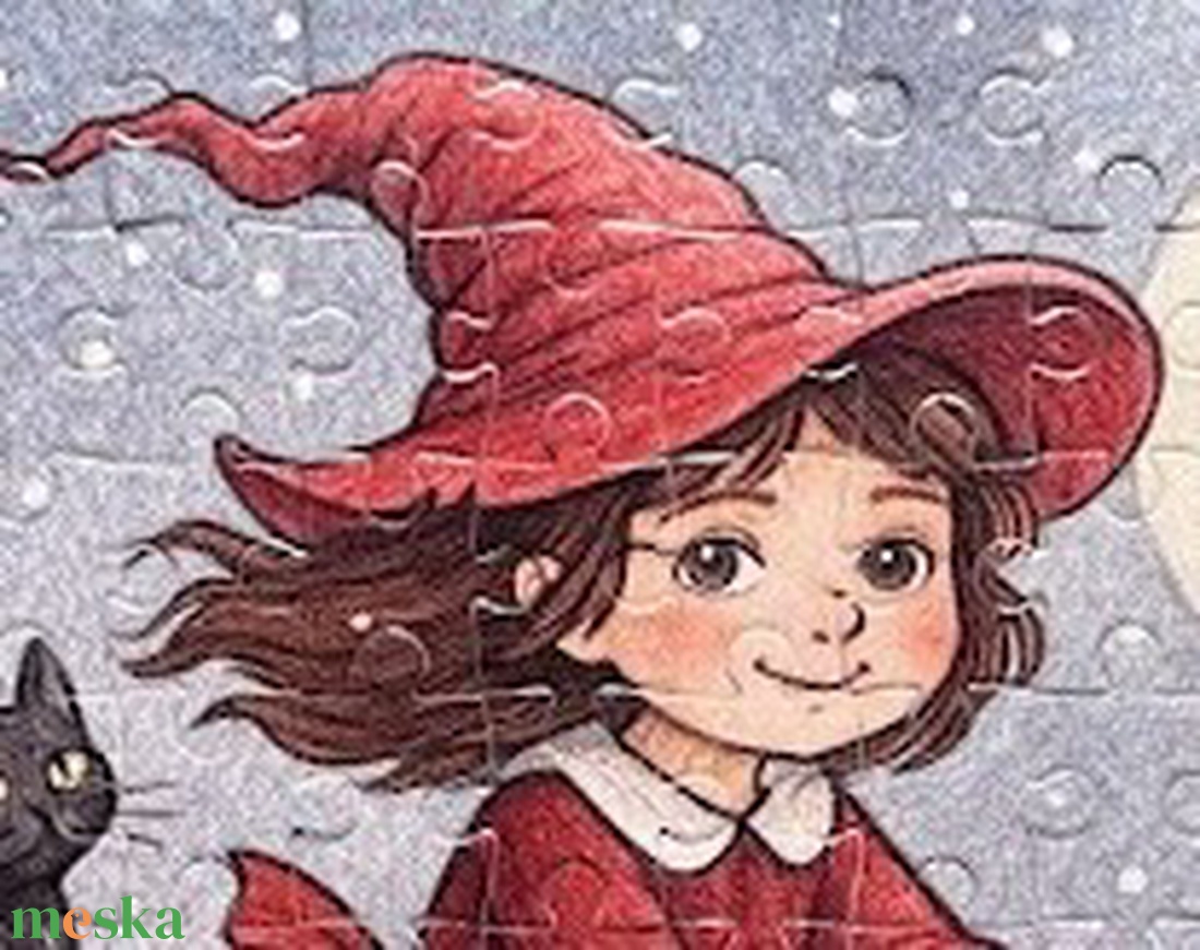 Hűtőmágnes puzzle - Kisboszi repül - otthon & életmód - konyhafelszerelés, tálalás - konyhai dekoráció - hűtőmágnes - Meska.hu