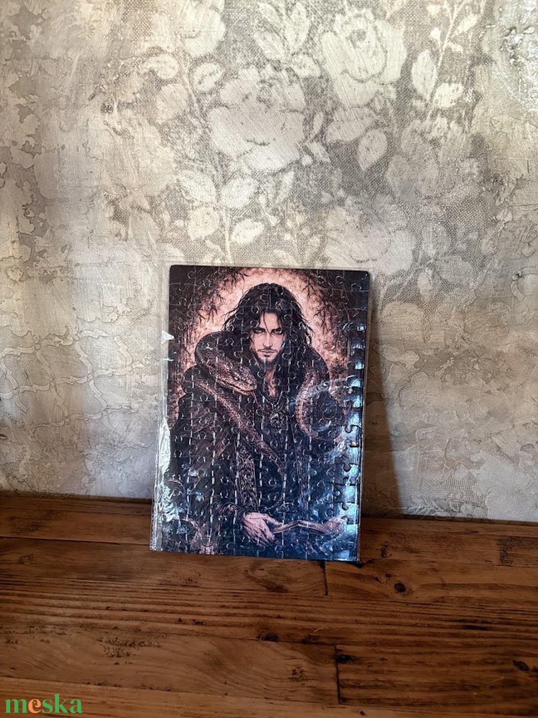 Hűtőmágnes puzzle - Varázsló kígyóval - otthon & életmód - konyhafelszerelés, tálalás - konyhai dekoráció - hűtőmágnes - Meska.hu