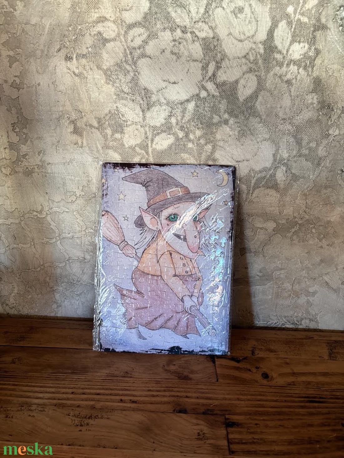 Hűtőmágnes puzzle - Boszorkány - otthon & életmód - konyhafelszerelés, tálalás - konyhai dekoráció - hűtőmágnes - Meska.hu