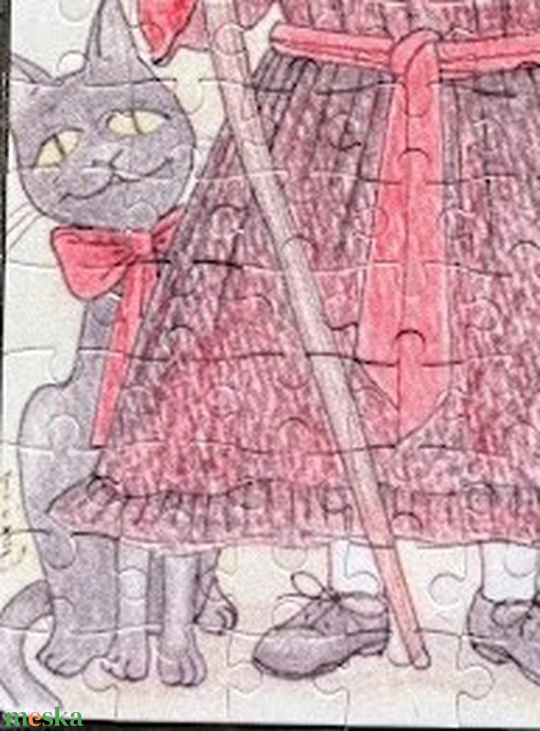 Hűtőmágnes puzzle - Kisboszi macskákkal - otthon & életmód - konyhafelszerelés, tálalás - konyhai dekoráció - hűtőmágnes - Meska.hu