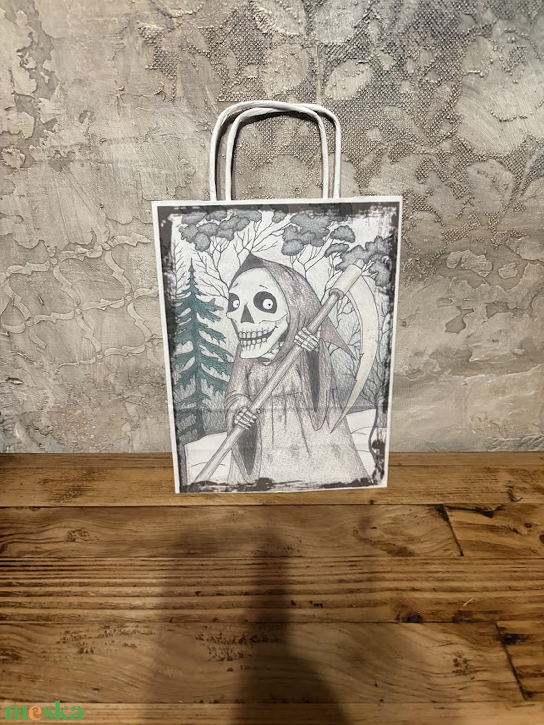 Ajándéktasak - A Kaszás - otthon & életmód - papír, írószer - ajándékozás kellékei - ajándékzsák, csomagolás - Meska.hu