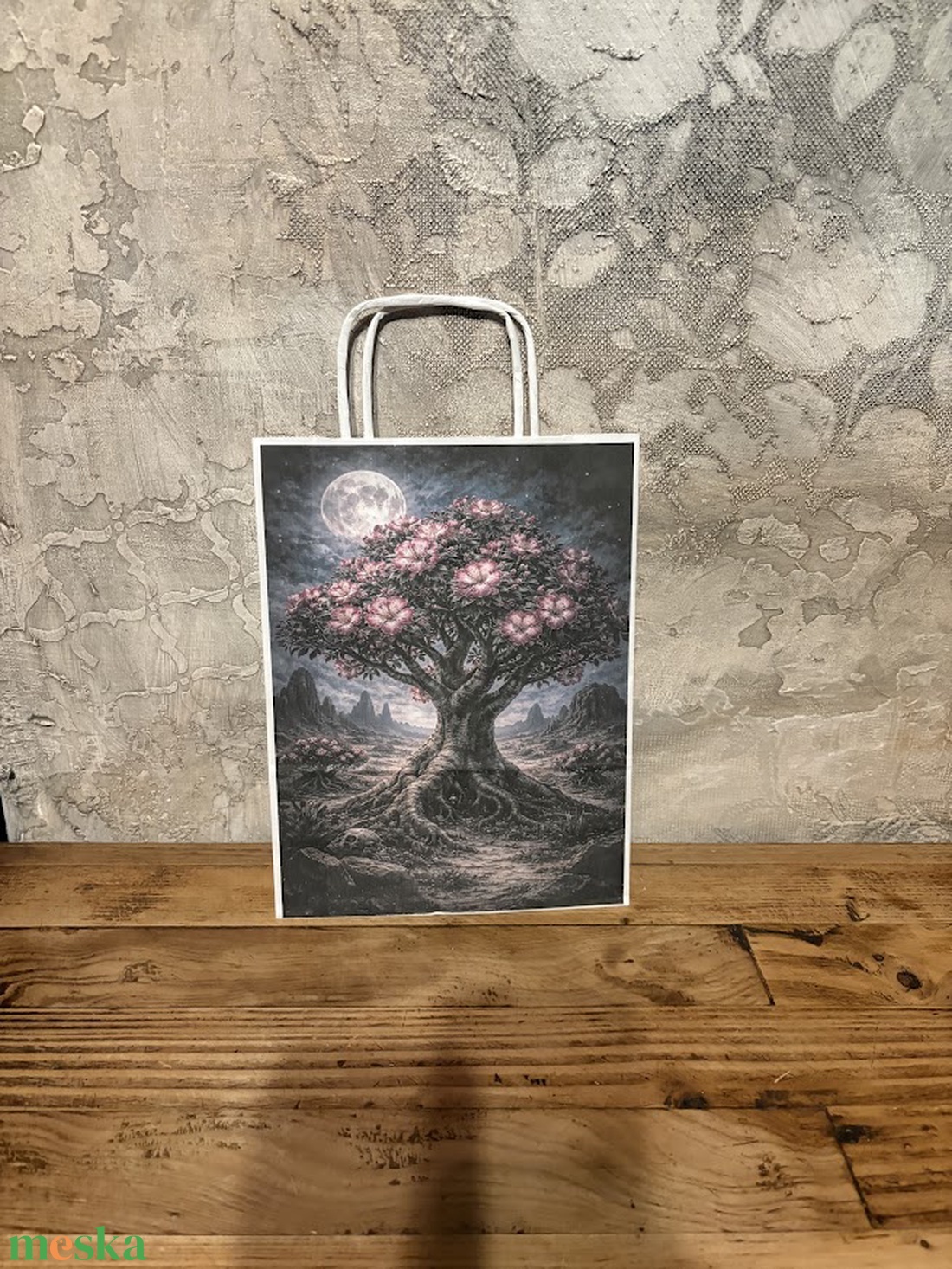 Ajándéktasak - Gótikus sivatagi rózsa - otthon & életmód - papír, írószer - ajándékozás kellékei - ajándékzsák, csomagolás - Meska.hu