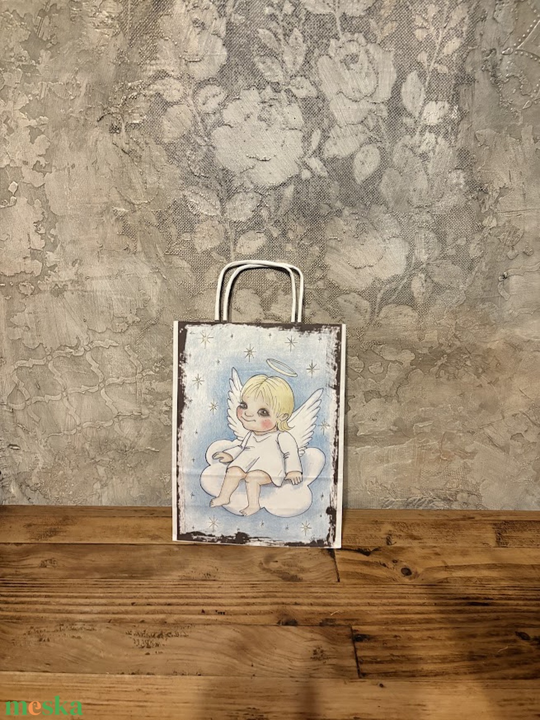 Ajándéktasak - Angyalka - otthon & életmód - papír, írószer - ajándékozás kellékei - ajándékzsák, csomagolás - Meska.hu