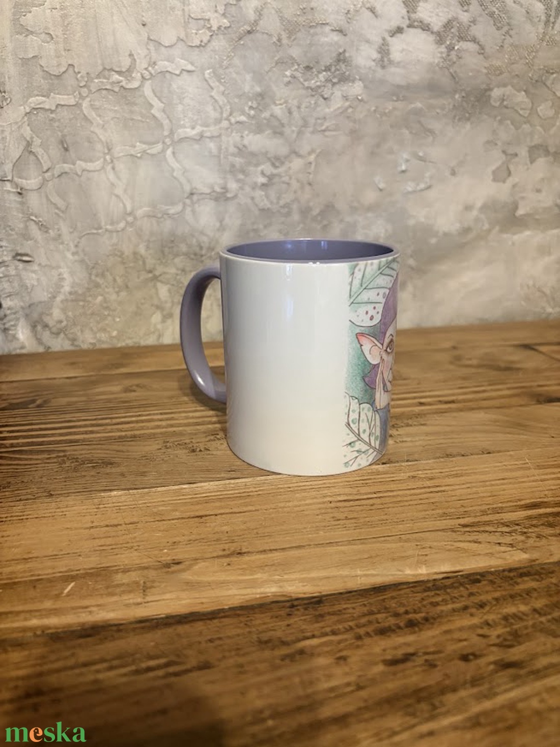 Lila hajú manólány bögre - otthon & életmód - konyhafelszerelés, tálalás - tálalás - bögre & csésze - Meska.hu