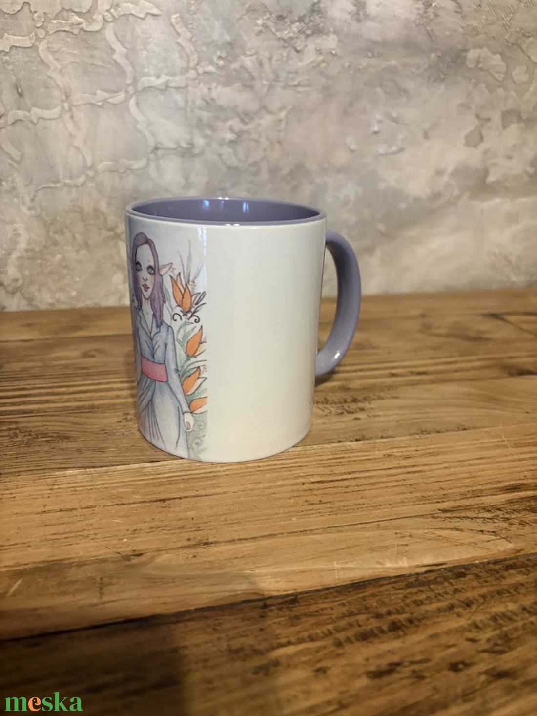 Lila hajú entlány bögre - otthon & életmód - konyhafelszerelés, tálalás - tálalás - bögre & csésze - Meska.hu