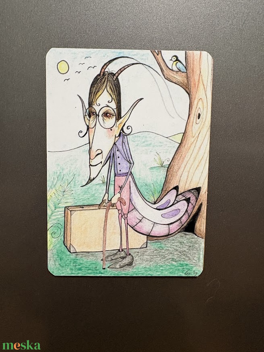 Hűtőmágnes - Hőscincér - otthon & életmód - konyhafelszerelés, tálalás - konyhai dekoráció - hűtőmágnes - Meska.hu