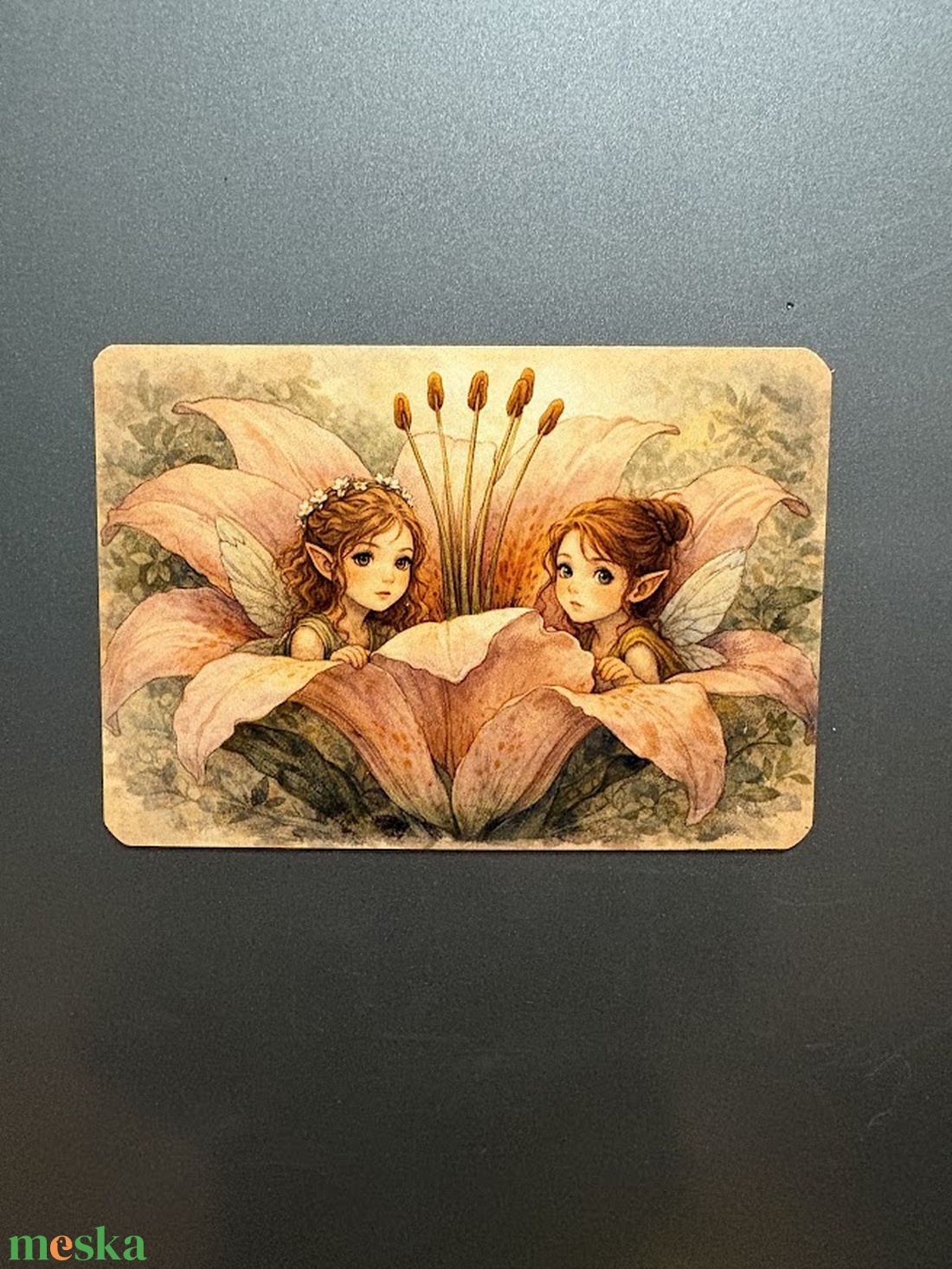 Hűtőmágnes - Kistündérek virágban - otthon & életmód - konyhafelszerelés, tálalás - konyhai dekoráció - hűtőmágnes - Meska.hu