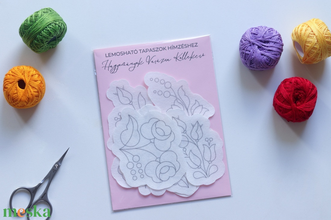 5 db kalocsai virágos hímző tapasz - Ingyenes postázás - Hagyományok Varázsa Kollekció - diy (csináld magad) - szabásminta, útmutató - hímzés minta - Meska.hu