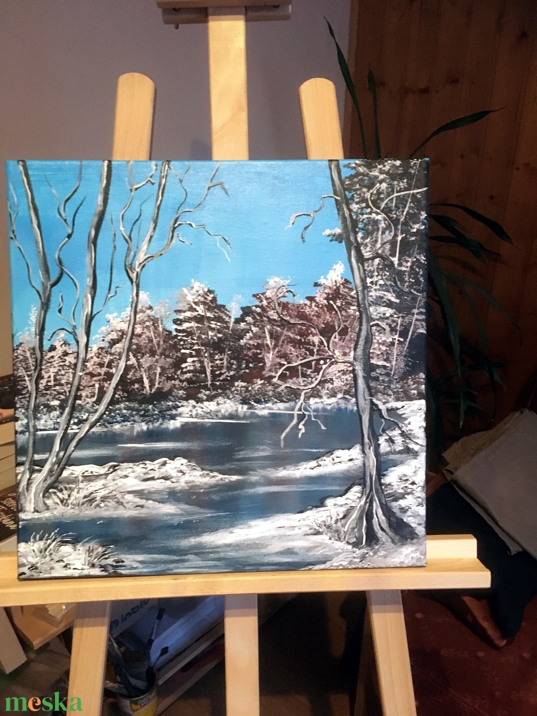 Tél - művészet - festmény - akril - Meska.hu