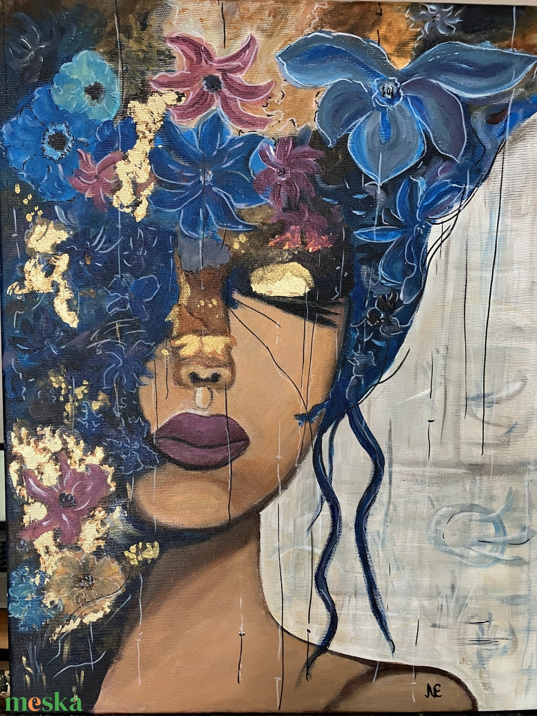 Mind�s Garden � arannyal - művészet - festmény - akril - Meska.hu