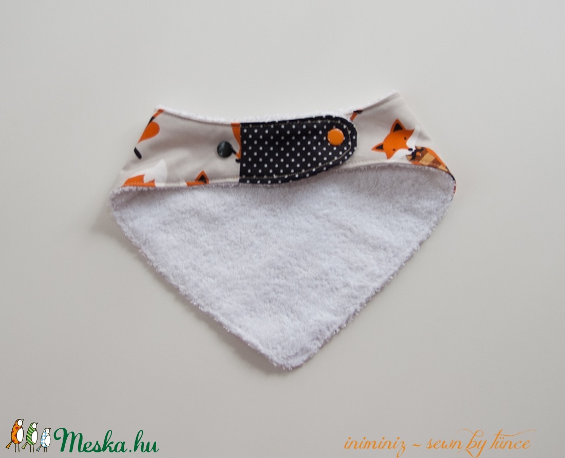 Rókás előke, nyálkendő, partedli -  - Meska.hu