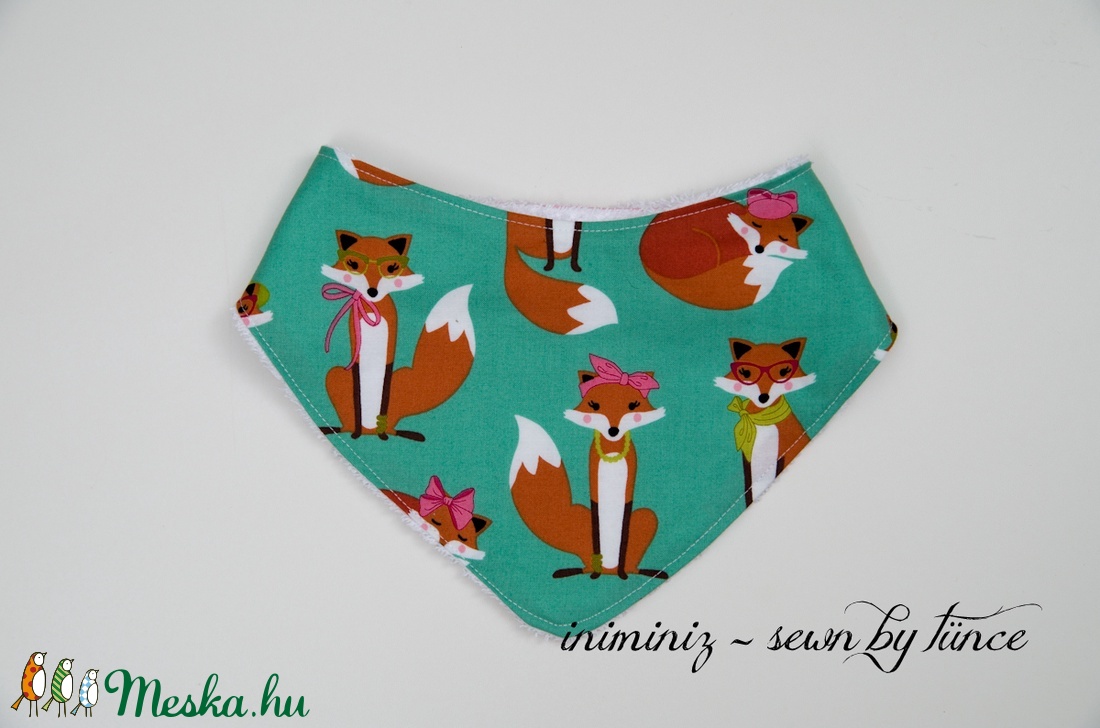 Lányos rókás előke, nyálkendő, partedli 2. -  - Meska.hu