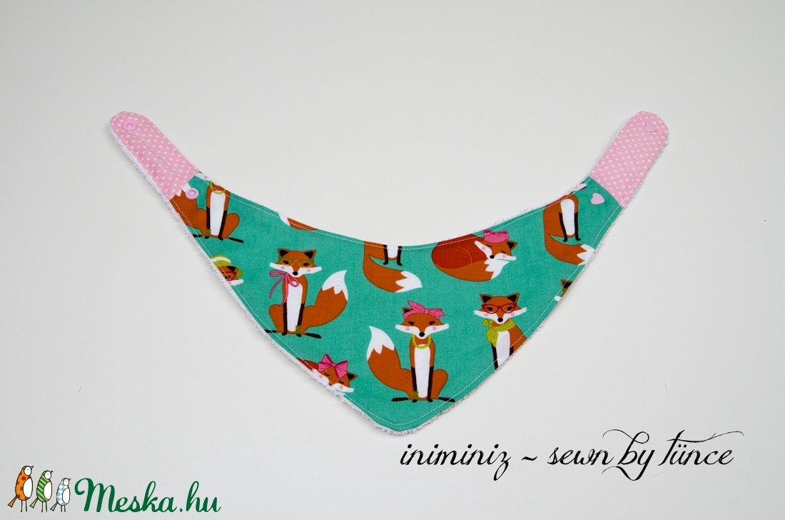 Lányos rókás előke, nyálkendő, partedli 2. -  - Meska.hu