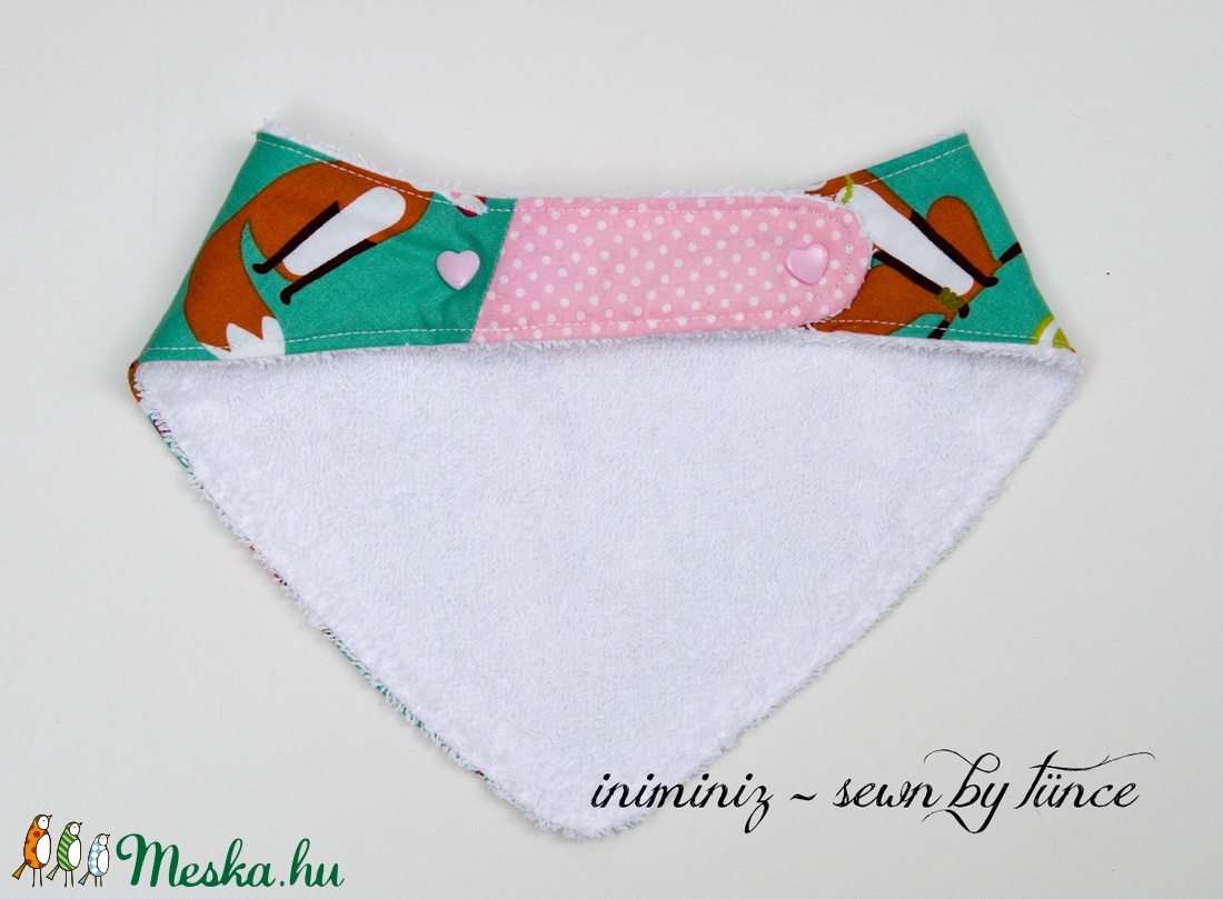 Lányos rókás előke, nyálkendő, partedli 2. -  - Meska.hu