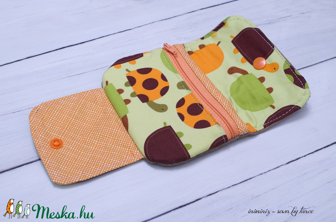 Teknősbékás pénztárca, tárca, gyerekpénztárca pénztárca fiúknak -  - Meska.hu