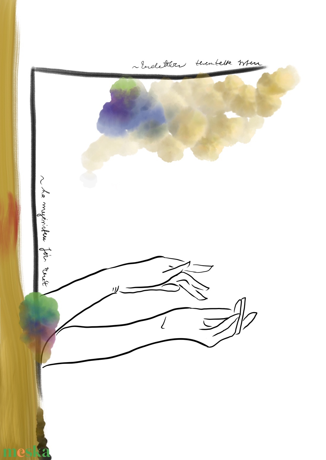 Digitális illusztráció_kezdetben vala - művészet - grafika & illusztráció - művészi nyomat - Meska.hu