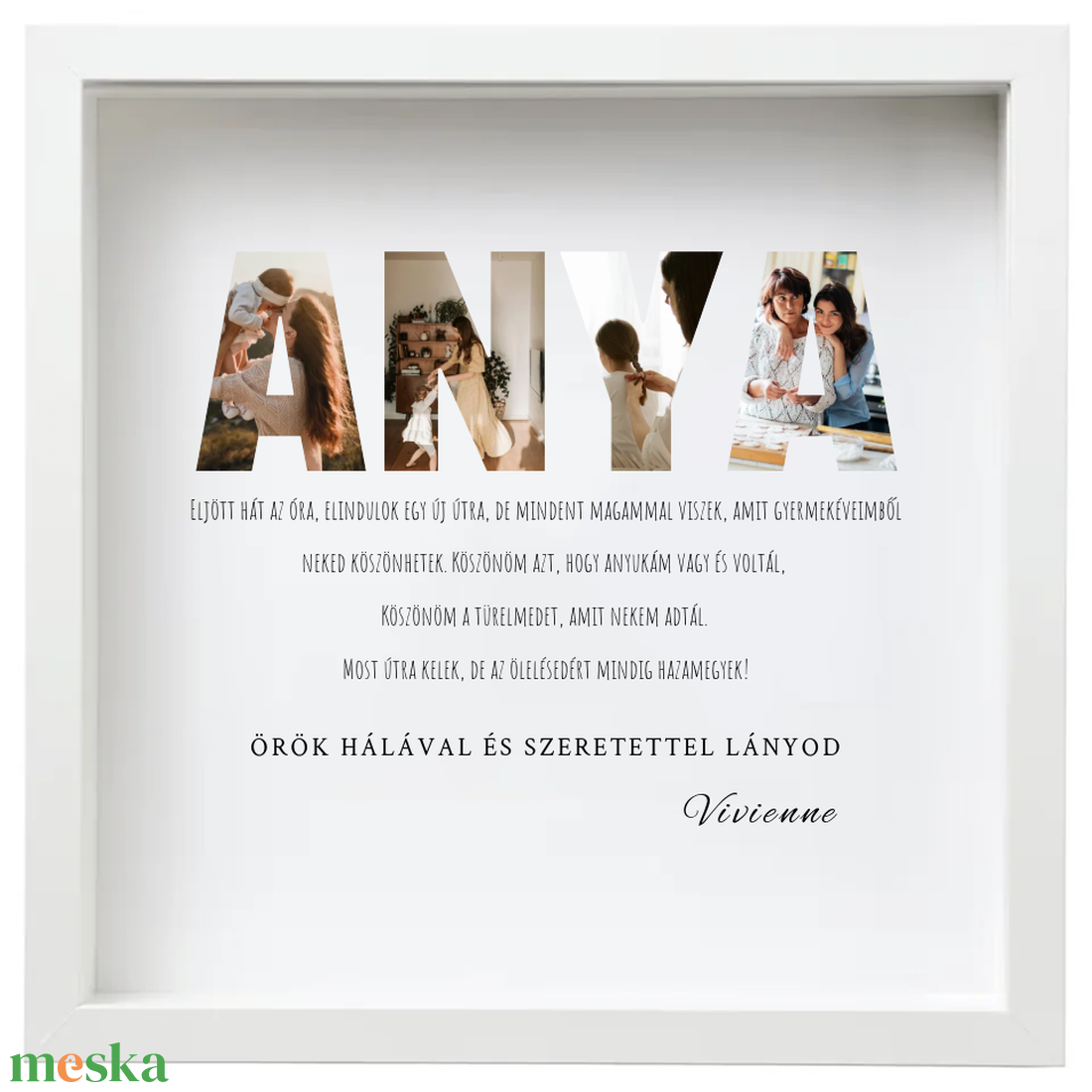 Szülőköszöntő anyáknak, személyre szóló grafikával és különleges dekorációval - esküvő - emlék & ajándék - szülőköszöntő ajándék - Meska.hu