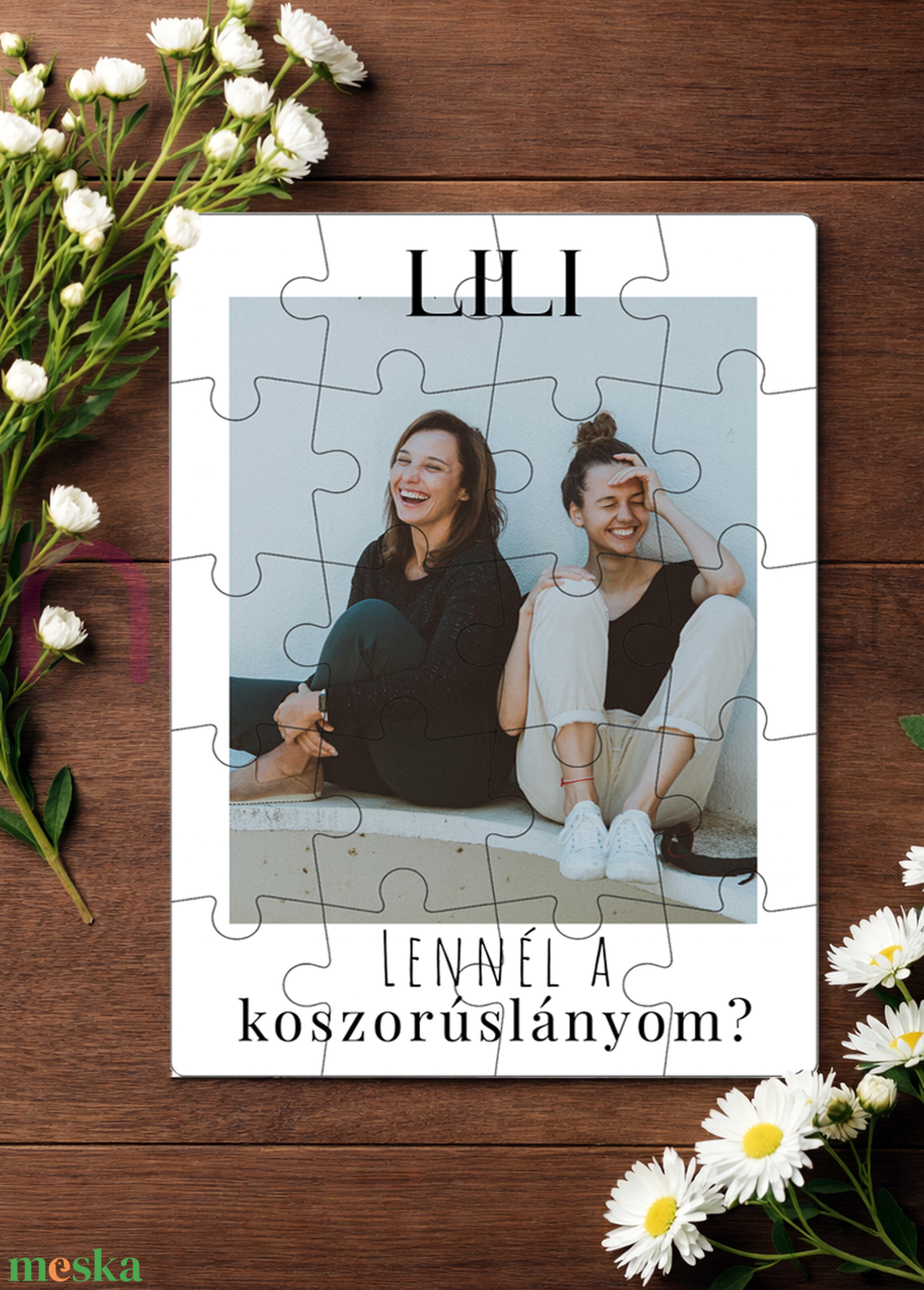 Koszorúslány felkérő ajándék � puzzle - esküvő - meghívó & kártya - koszorúslány felkérő - Meska.hu
