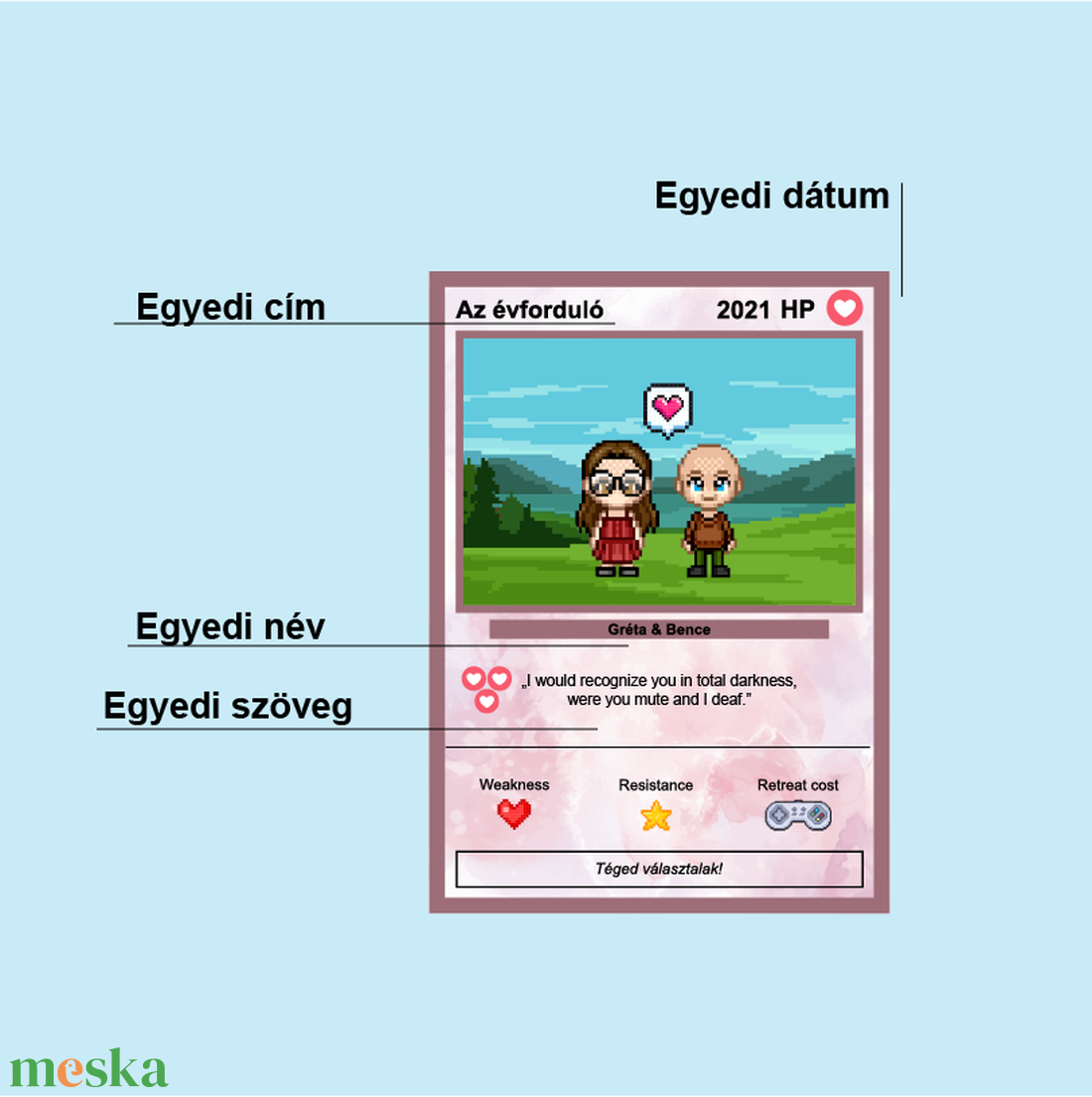 Egyedi pixel ajándékkártya - művészet - grafika & illusztráció - digitális - Meska.hu Egyedi pixel ajándékkártya - művészet - grafika & illusztráció - digitális - Meska.hu