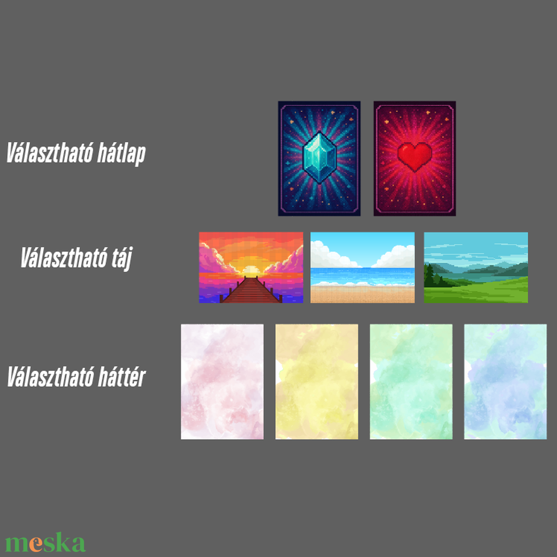 Egyedi pixel ajándékkártya - művészet - grafika & illusztráció - digitális - Meska.hu Egyedi pixel ajándékkártya - művészet - grafika & illusztráció - digitális - Meska.hu