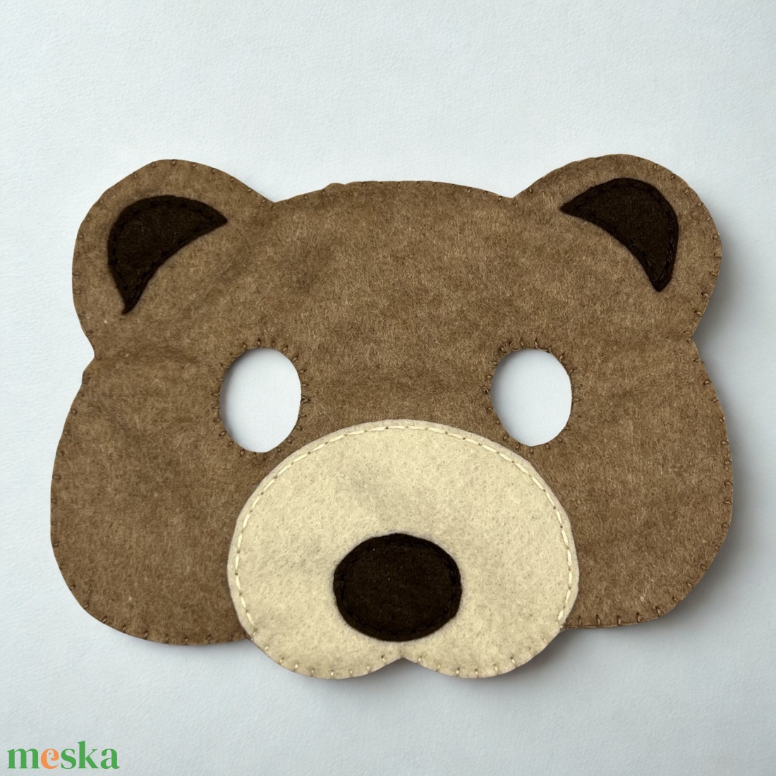 Medve maci filc maszk  - ruha & divat - maszk, arcmaszk - gyerek - Meska.hu