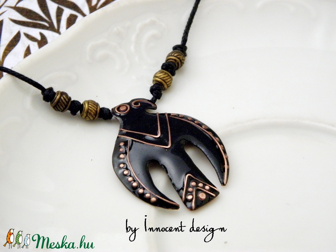 Foglalva Szabadi Tibor részére! Turulmadár - szkíta sólyom - tűzzománc ékszer  -  - Meska.hu