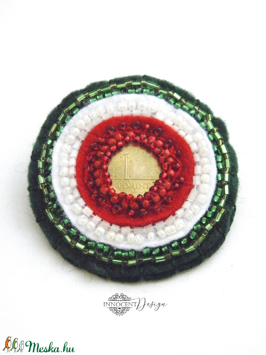 Kokárda - ékszer - kitűző és bross - kitűző - Meska.hu Kokárda - ékszer - kitűző és bross - kitűző - Meska.hu