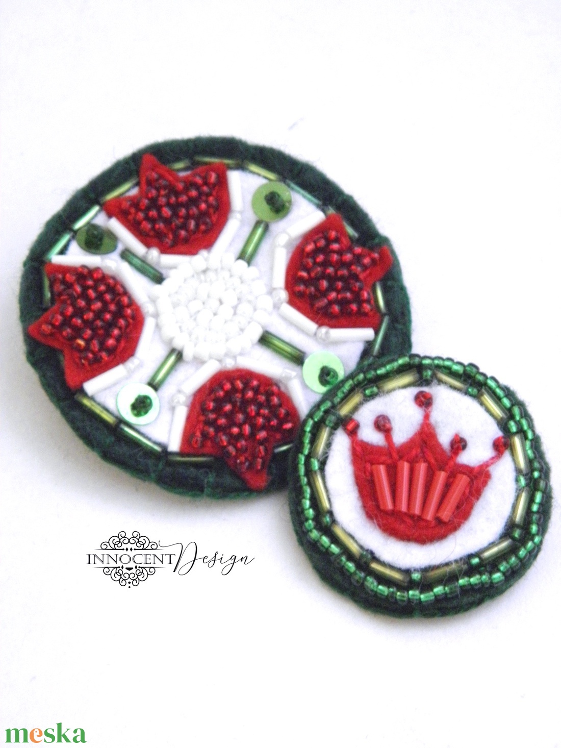 Kokárda szett - ékszer - kitűző és bross - kitűző - Meska.hu Kokárda szett - ékszer - kitűző és bross - kitűző - Meska.hu