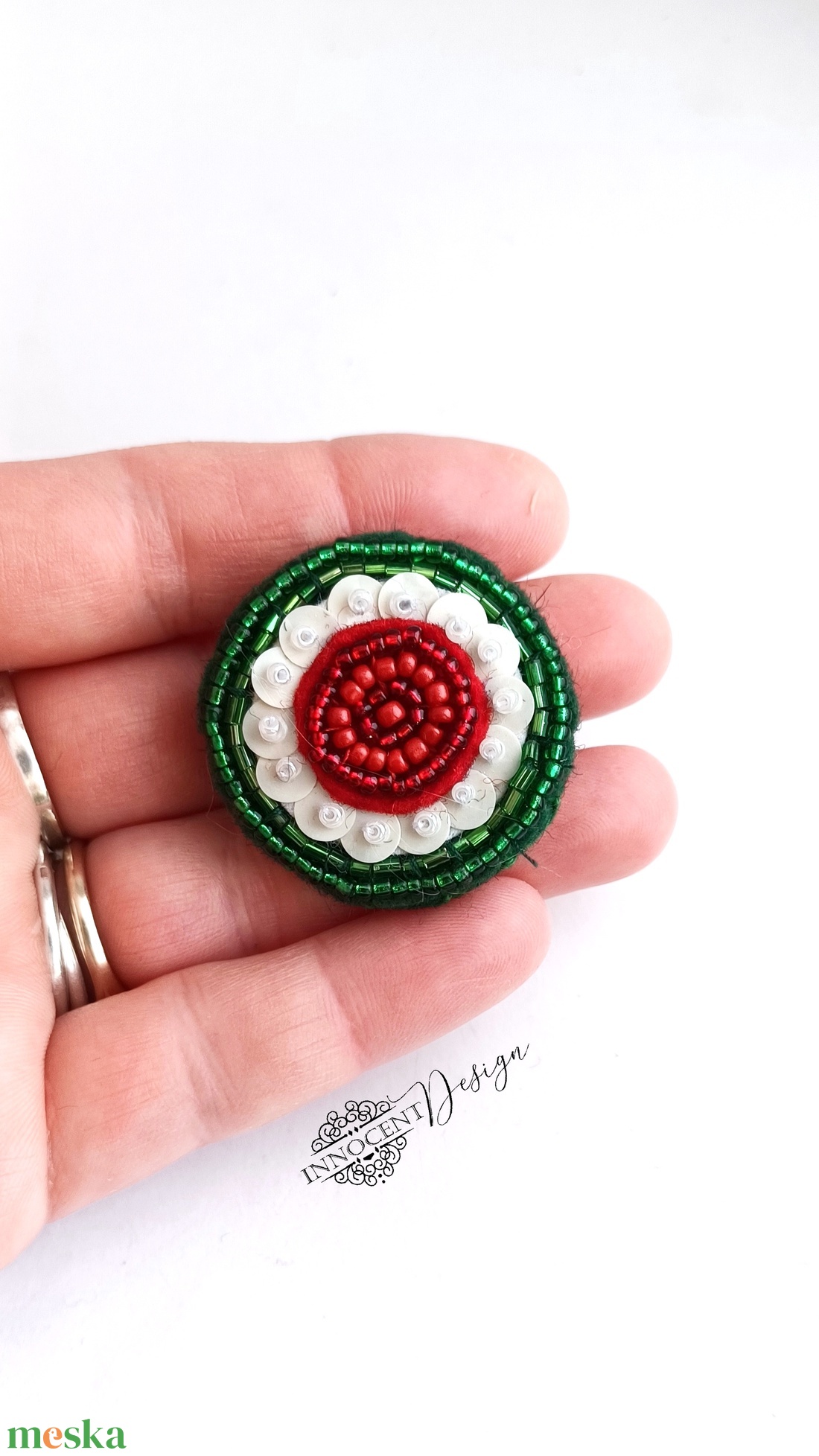 Kokárda - mini/kerek - ékszer - kitűző és bross - kitűző - Meska.hu Kokárda - mini/kerek - ékszer - kitűző és bross - kitűző - Meska.hu