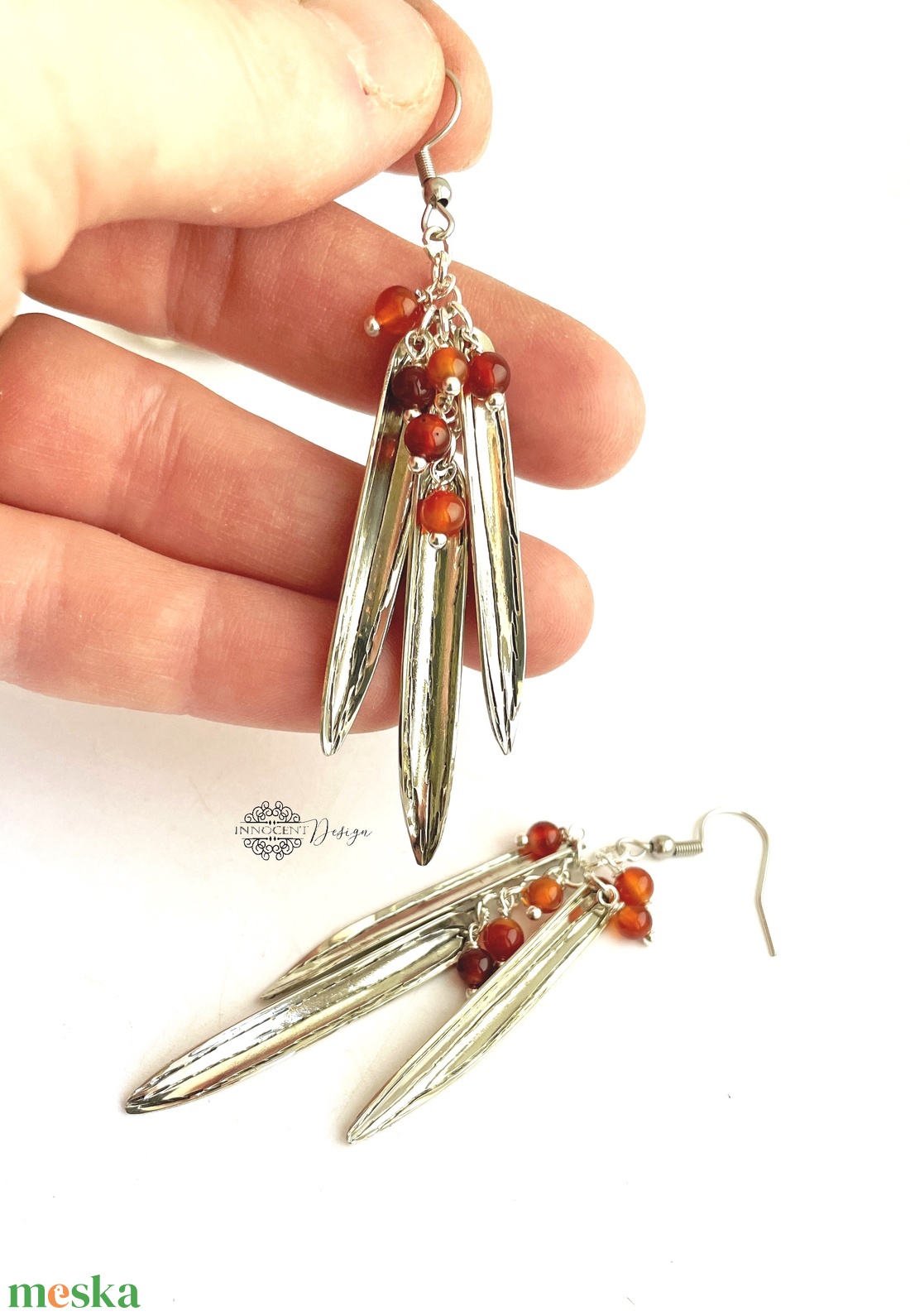 Fine nature - Fűzfalevél - alpakka fülbevaló  - ékszer - fülbevaló - lógó fülbevaló - Meska.hu Fine nature - Fűzfalevél - alpakka fülbevaló  - ékszer - fülbevaló - lógó fülbevaló - Meska.hu