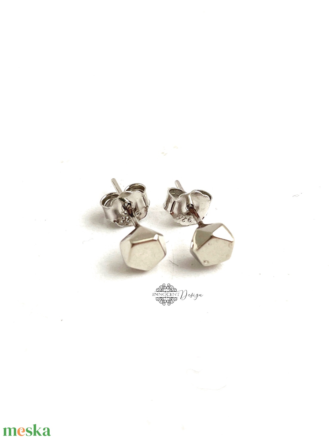 Ötszög - ezüst pötty fülbevaló - ékszer - fülbevaló - pötty fülbevaló - Meska.hu Ötszög - ezüst pötty fülbevaló - ékszer - fülbevaló - pötty fülbevaló - Meska.hu