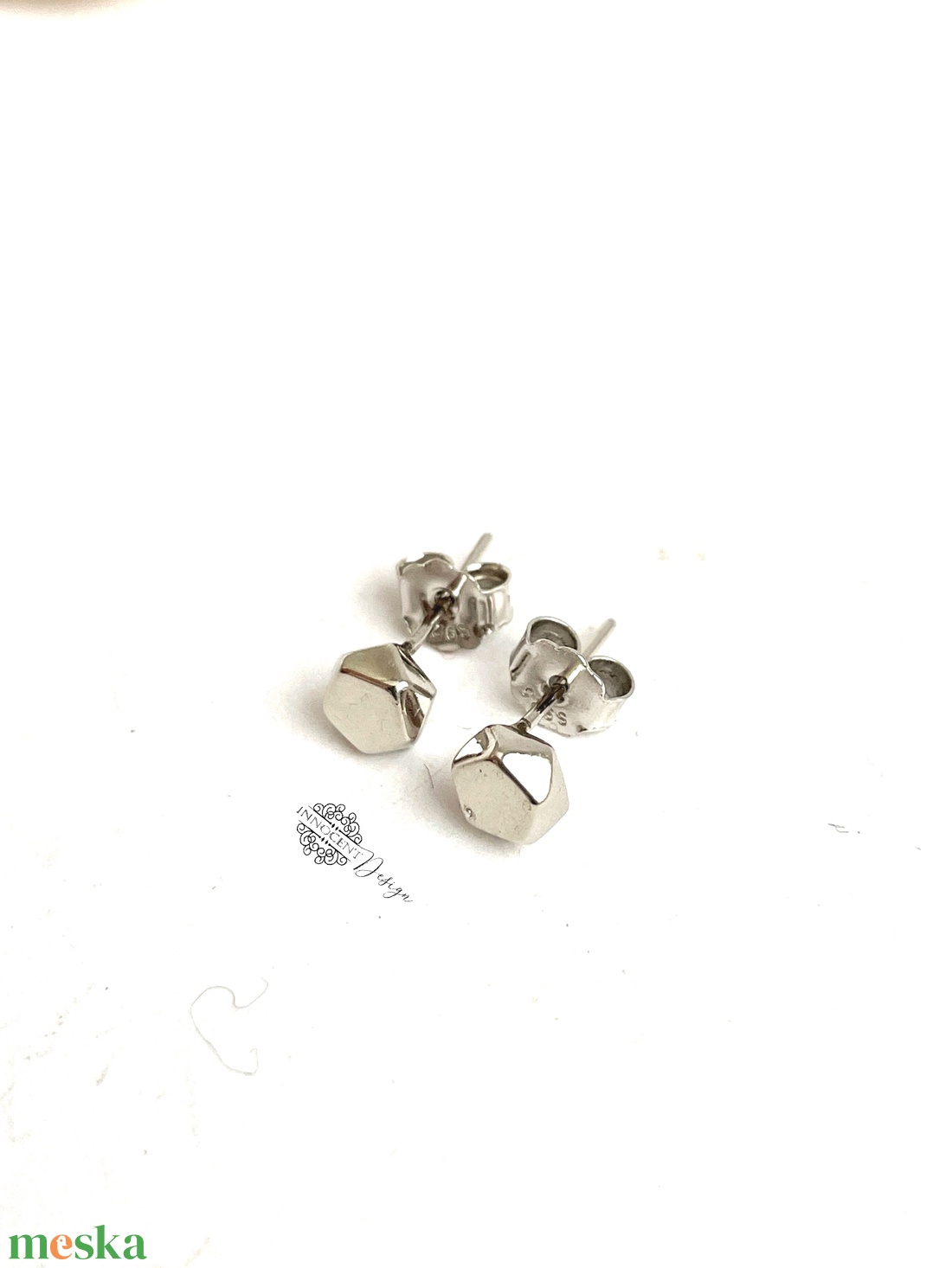 Ötszög - ezüst pötty fülbevaló - ékszer - fülbevaló - pötty fülbevaló - Meska.hu Ötszög - ezüst pötty fülbevaló - ékszer - fülbevaló - pötty fülbevaló - Meska.hu