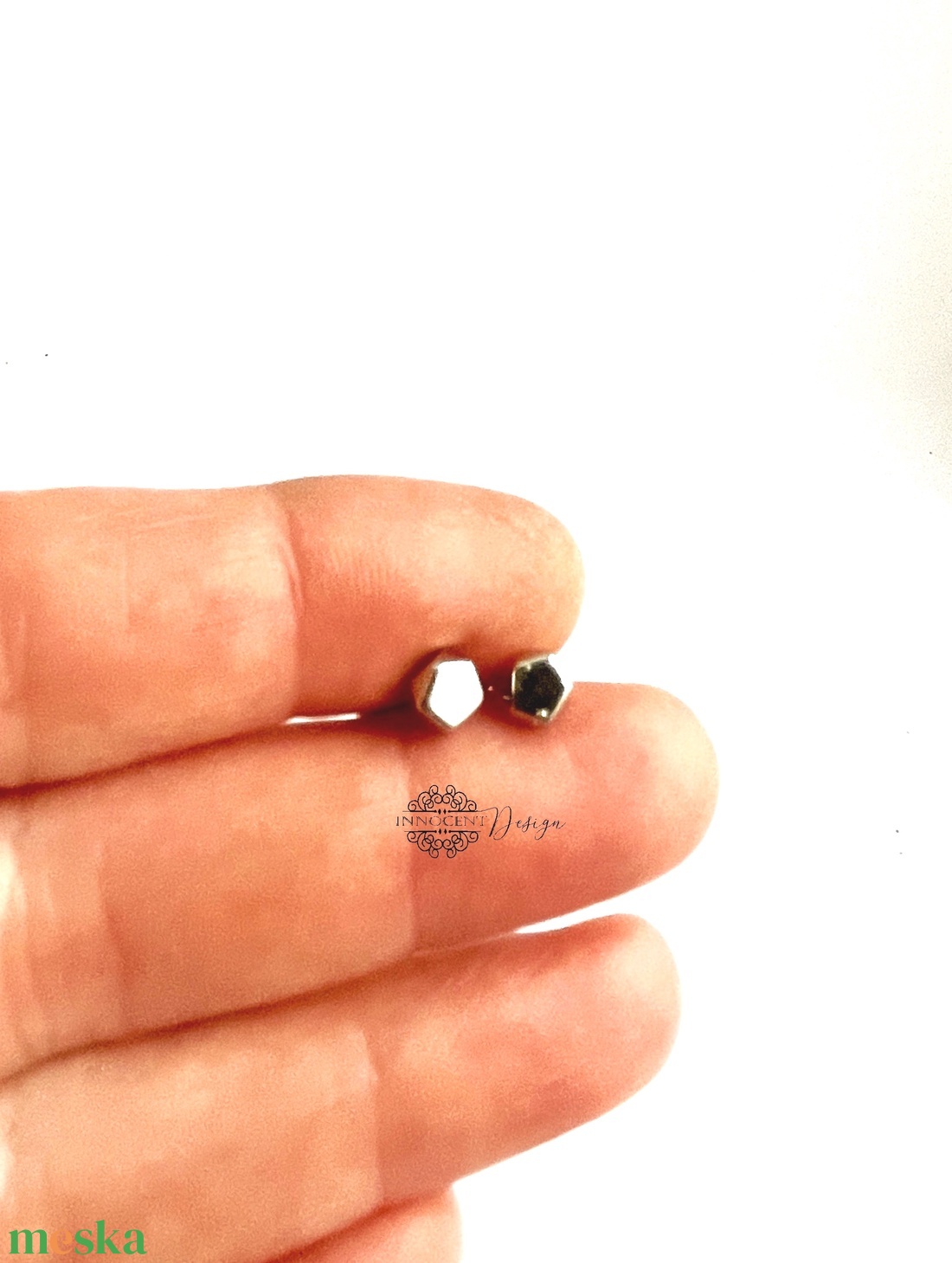 Ötszög - ezüst pötty fülbevaló - ékszer - fülbevaló - pötty fülbevaló - Meska.hu Ötszög - ezüst pötty fülbevaló - ékszer - fülbevaló - pötty fülbevaló - Meska.hu