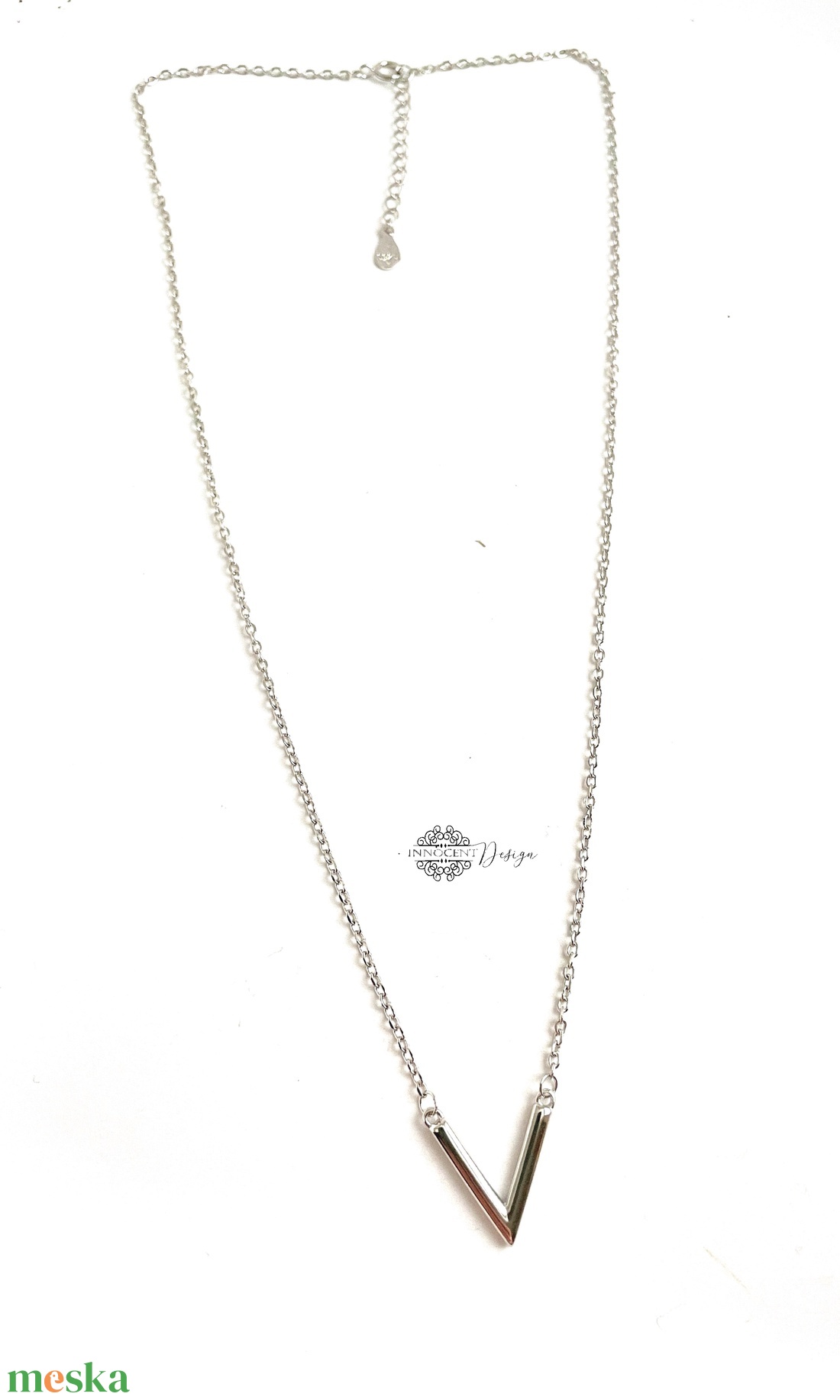 Minimalista V - ezüst nyaklánc  - ékszer - nyaklánc - medálos nyaklánc - Meska.hu