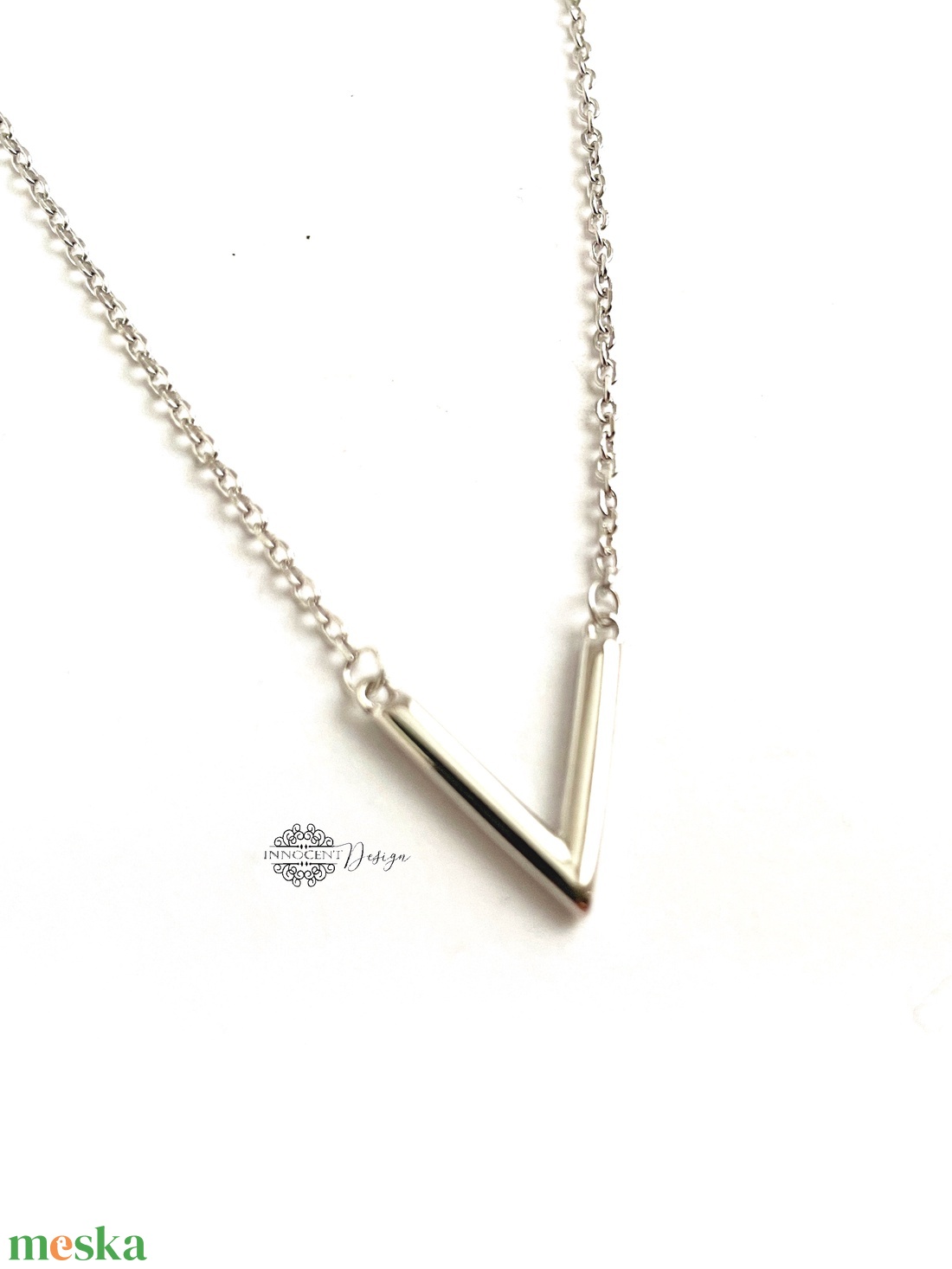 Minimalista V - ezüst nyaklánc  - ékszer - nyaklánc - medálos nyaklánc - Meska.hu