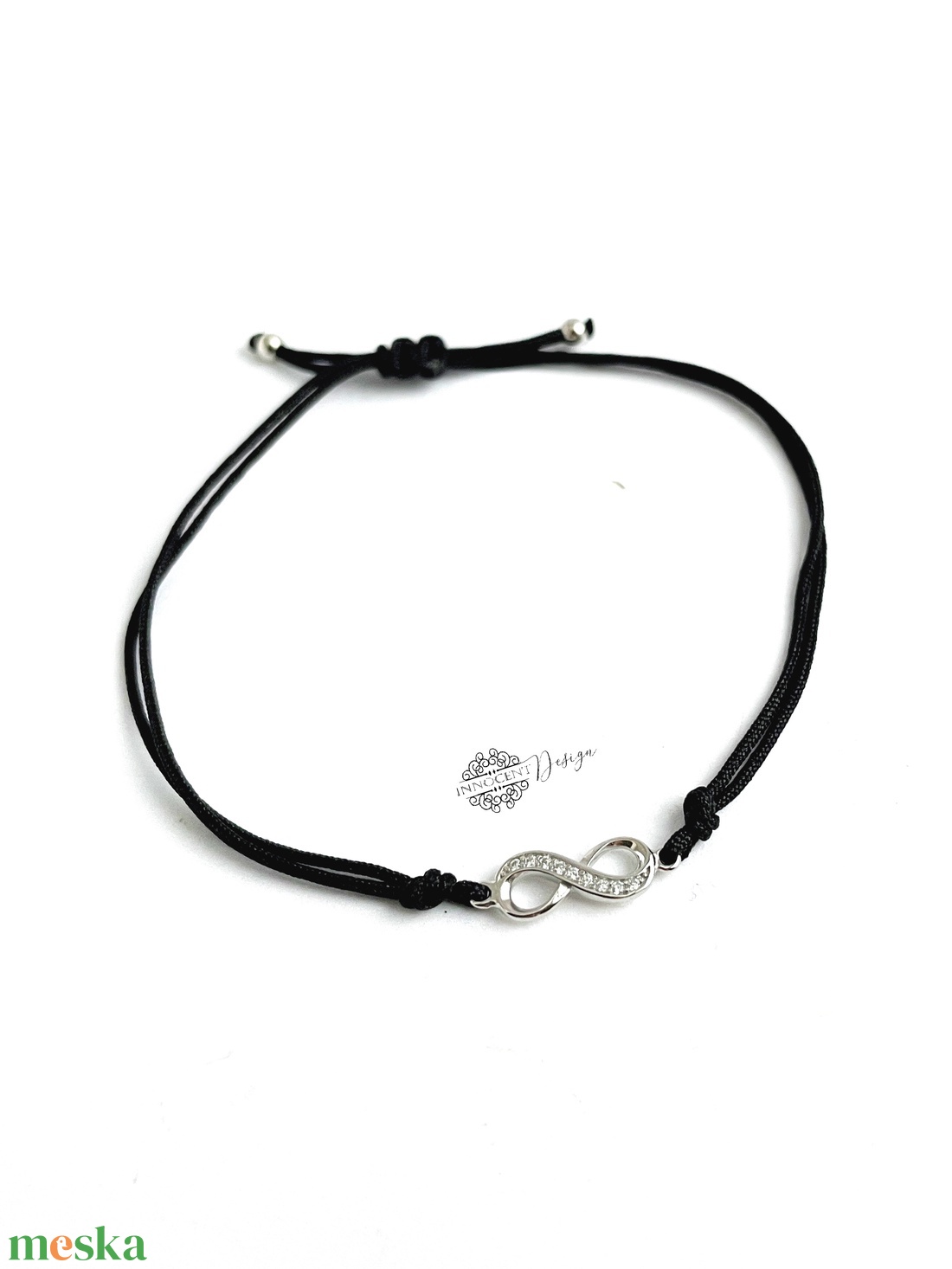 A végtelenbe és tovább - ezüst karkötő zsinóron - ékszer - nyaklánc - medálos nyaklánc - Meska.hu