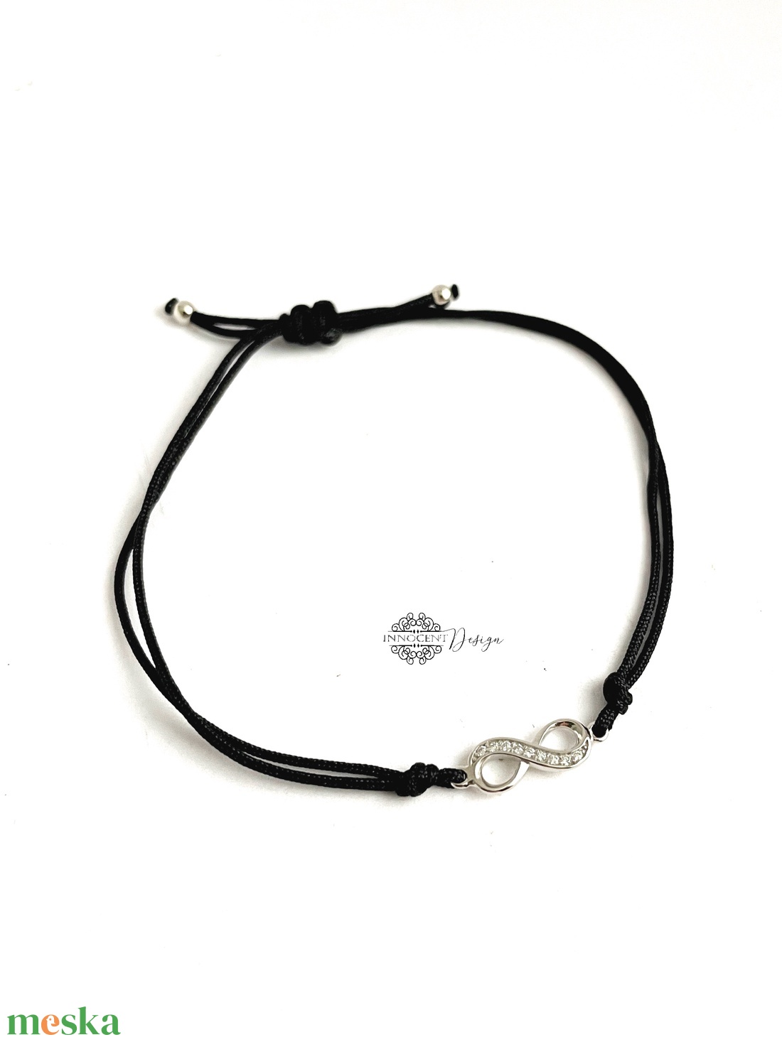 A végtelenbe és tovább - ezüst karkötő zsinóron - ékszer - nyaklánc - medálos nyaklánc - Meska.hu