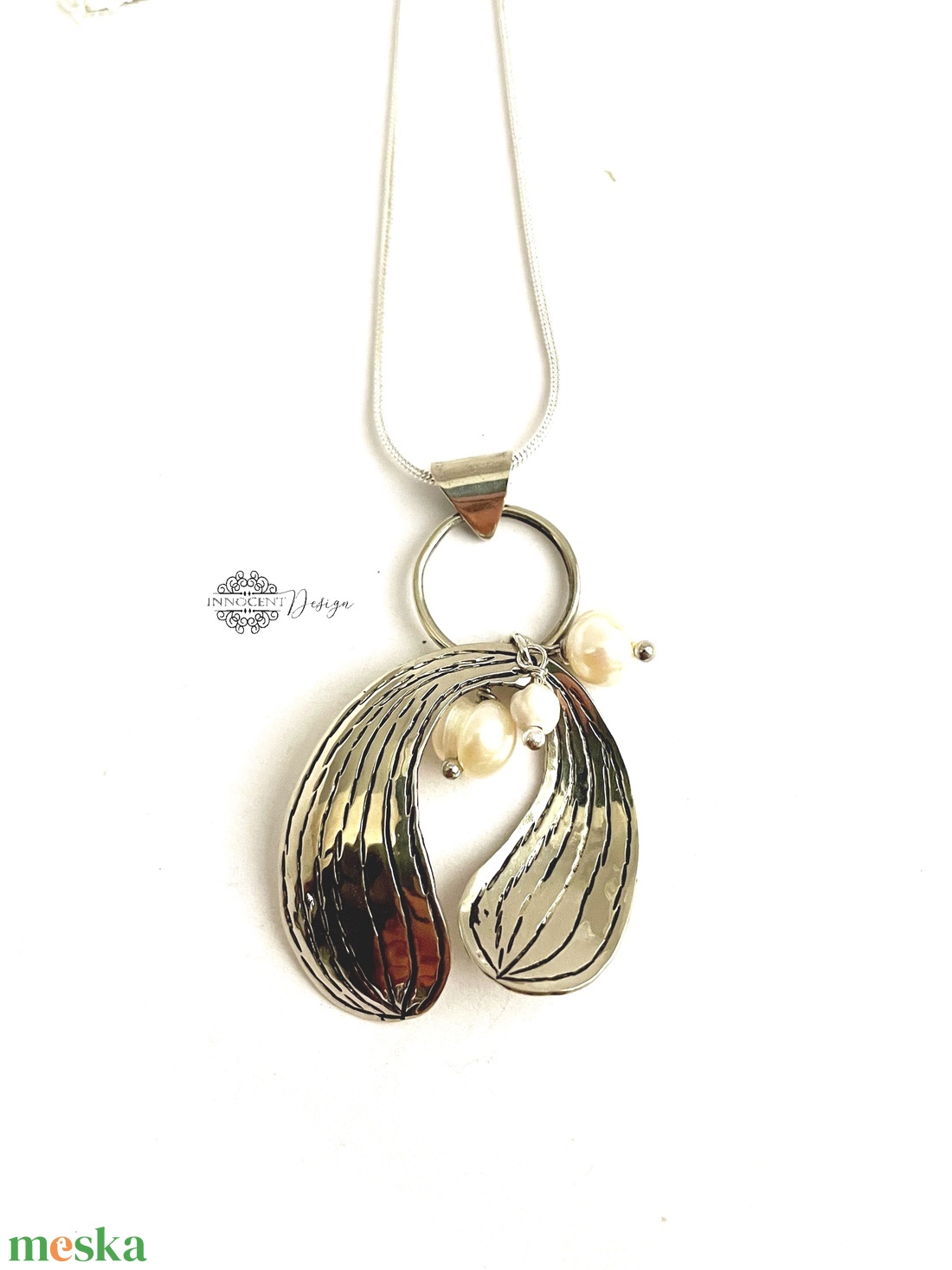 Fine nature - Fagyöngy - alpakka nyaklánc  - ékszer - nyaklánc - hosszú nyaklánc - Meska.hu Fine nature - Fagyöngy - alpakka nyaklánc  - ékszer - nyaklánc - hosszú nyaklánc - Meska.hu