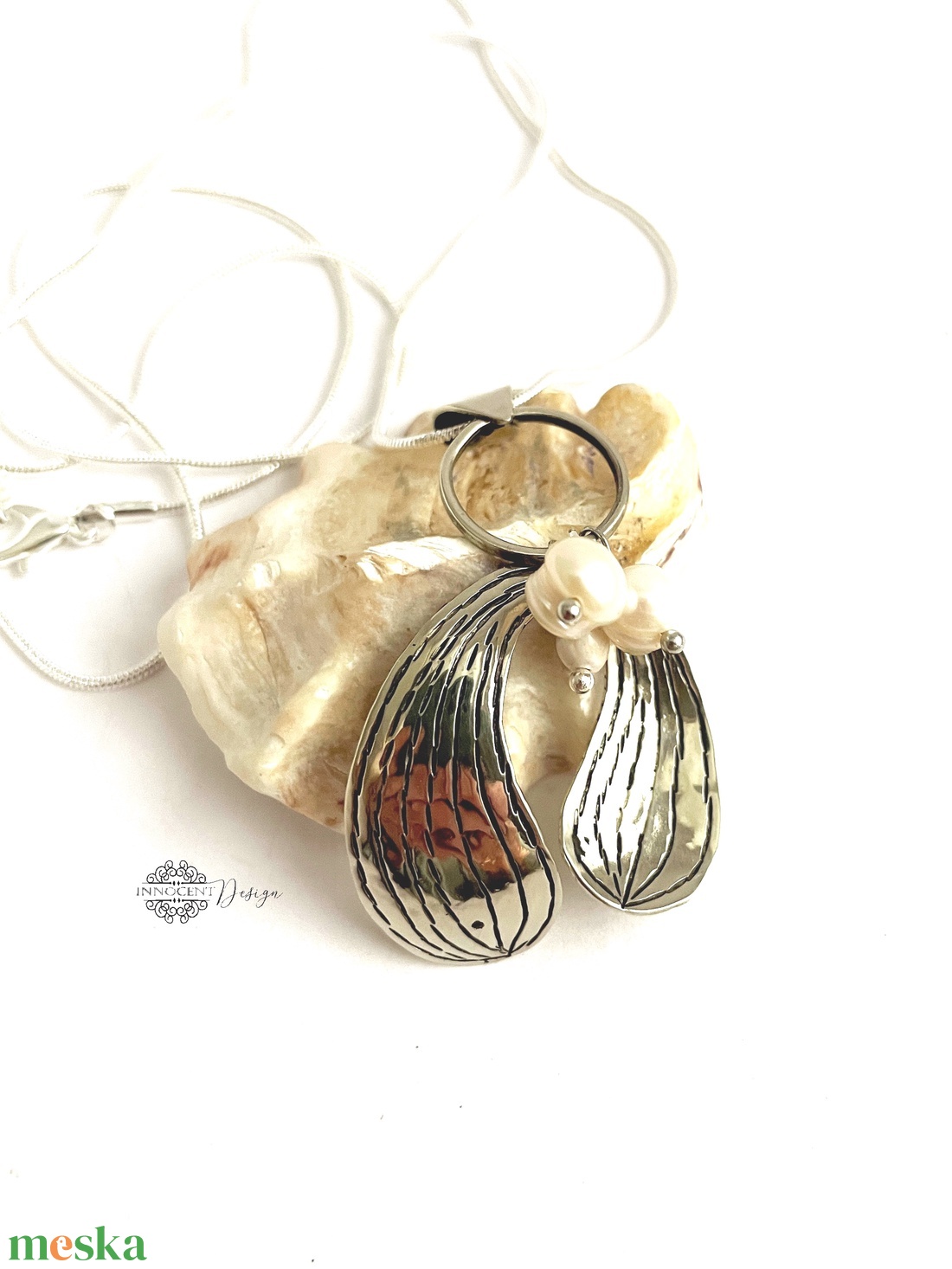 Fine nature - Fagyöngy - alpakka nyaklánc  - ékszer - nyaklánc - hosszú nyaklánc - Meska.hu Fine nature - Fagyöngy - alpakka nyaklánc  - ékszer - nyaklánc - hosszú nyaklánc - Meska.hu