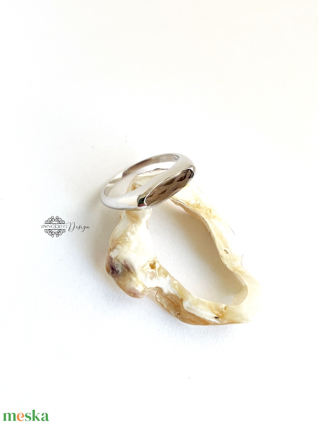 Ezüst gyűrű füstkvarc kővel  55-ös méret - ékszer - gyűrű - statement gyűrű - Meska.hu