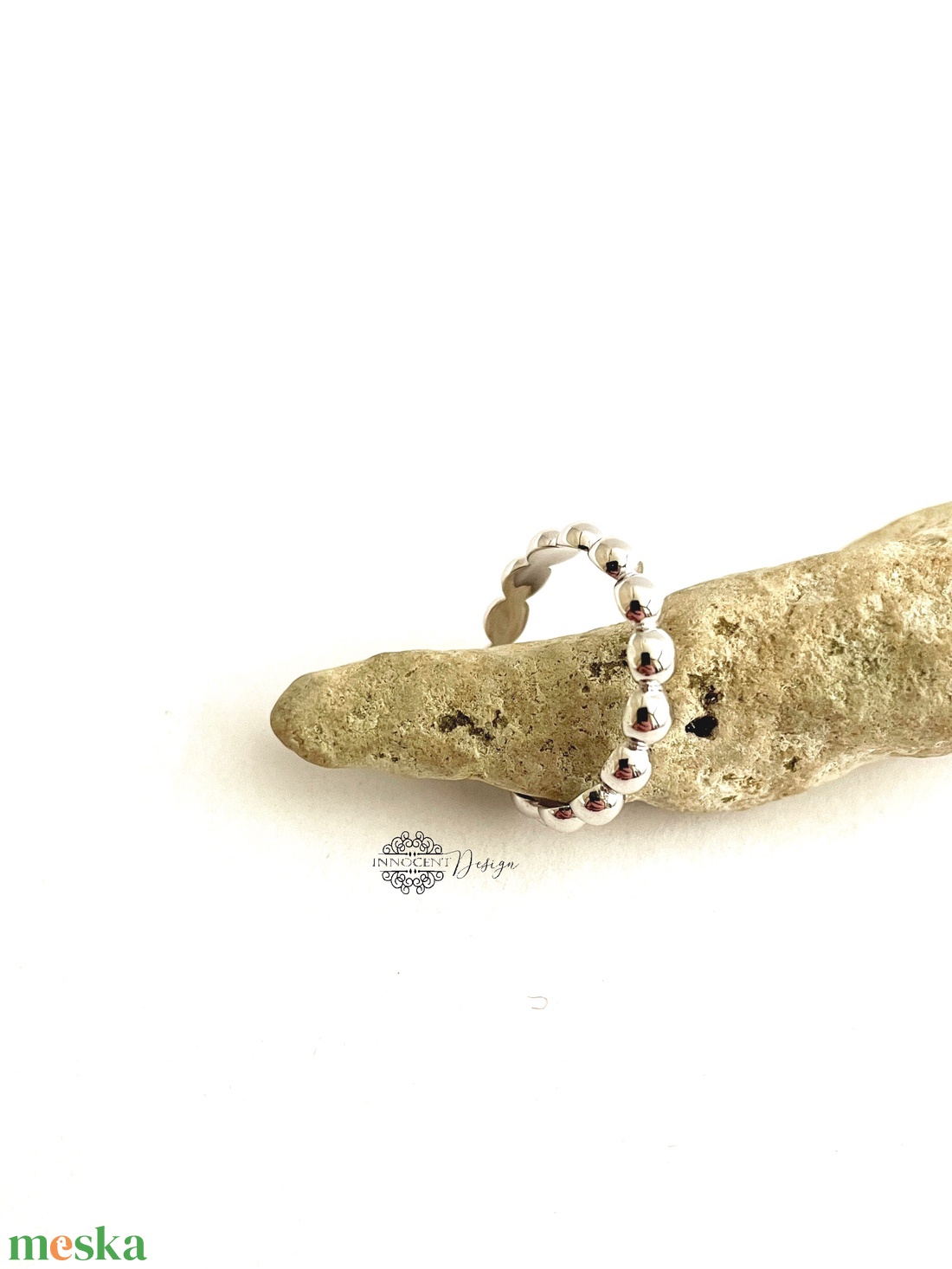  Bogyós ezüst gyűrű- minimalista - természetes 54-es - ékszer - gyűrű - vékony gyűrű - Meska.hu