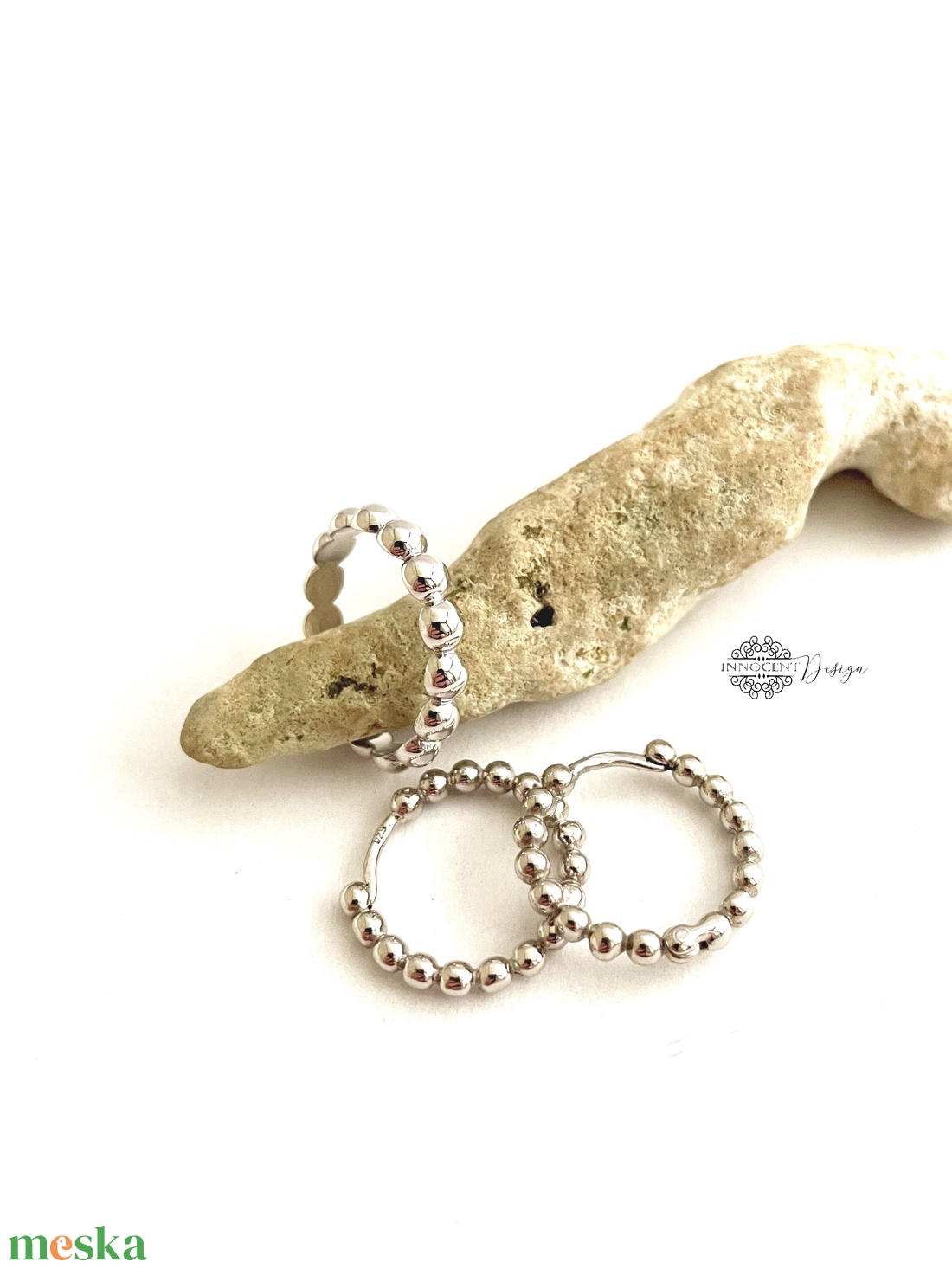  Bogyós ezüst gyűrű- minimalista - természetes 54-es - ékszer - gyűrű - vékony gyűrű - Meska.hu