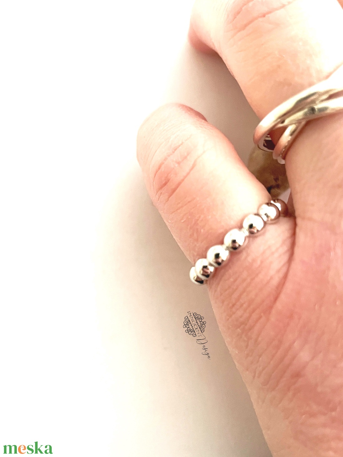  Bogyós ezüst gyűrű- minimalista - természetes 54-es - ékszer - gyűrű - vékony gyűrű - Meska.hu