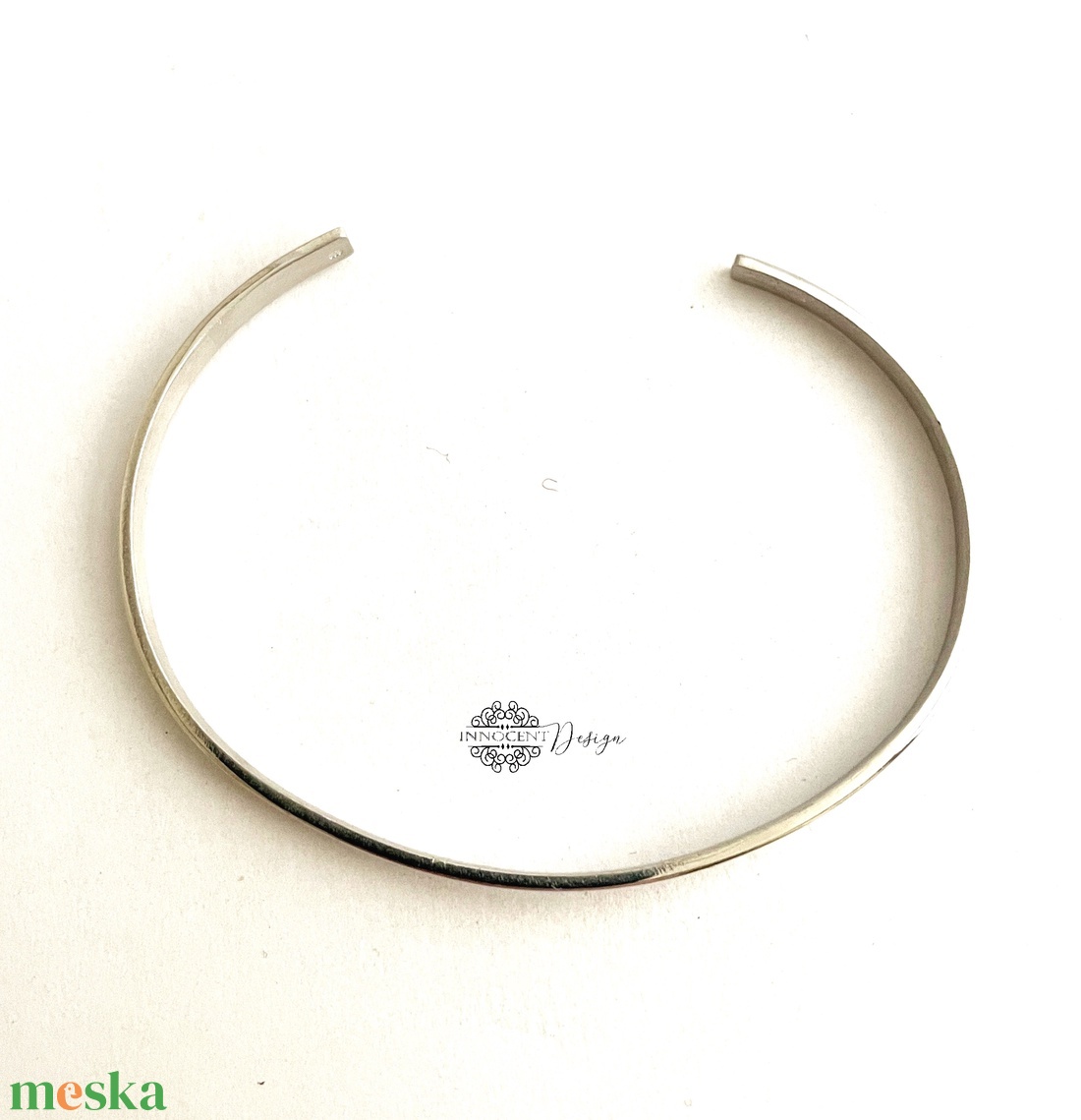 Ezüst karperec- minimalista  - ékszer - karkötő - karperec - Meska.hu