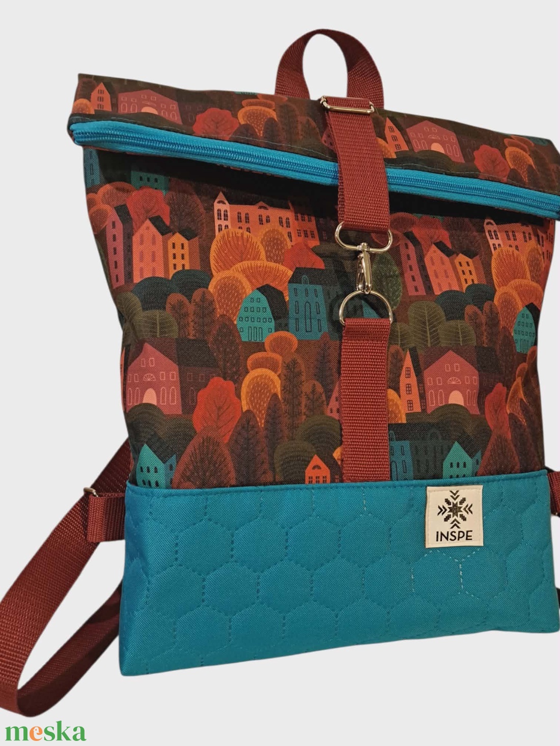 City - táska & tok - hátizsák - roll top hátizsák - Meska.hu