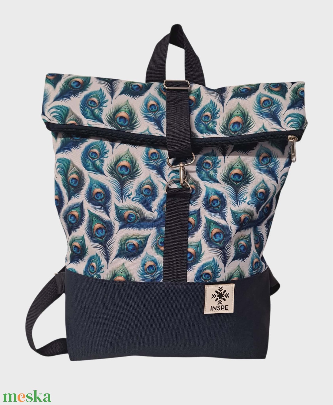 Páva - táska & tok - hátizsák - roll top hátizsák - Meska.hu