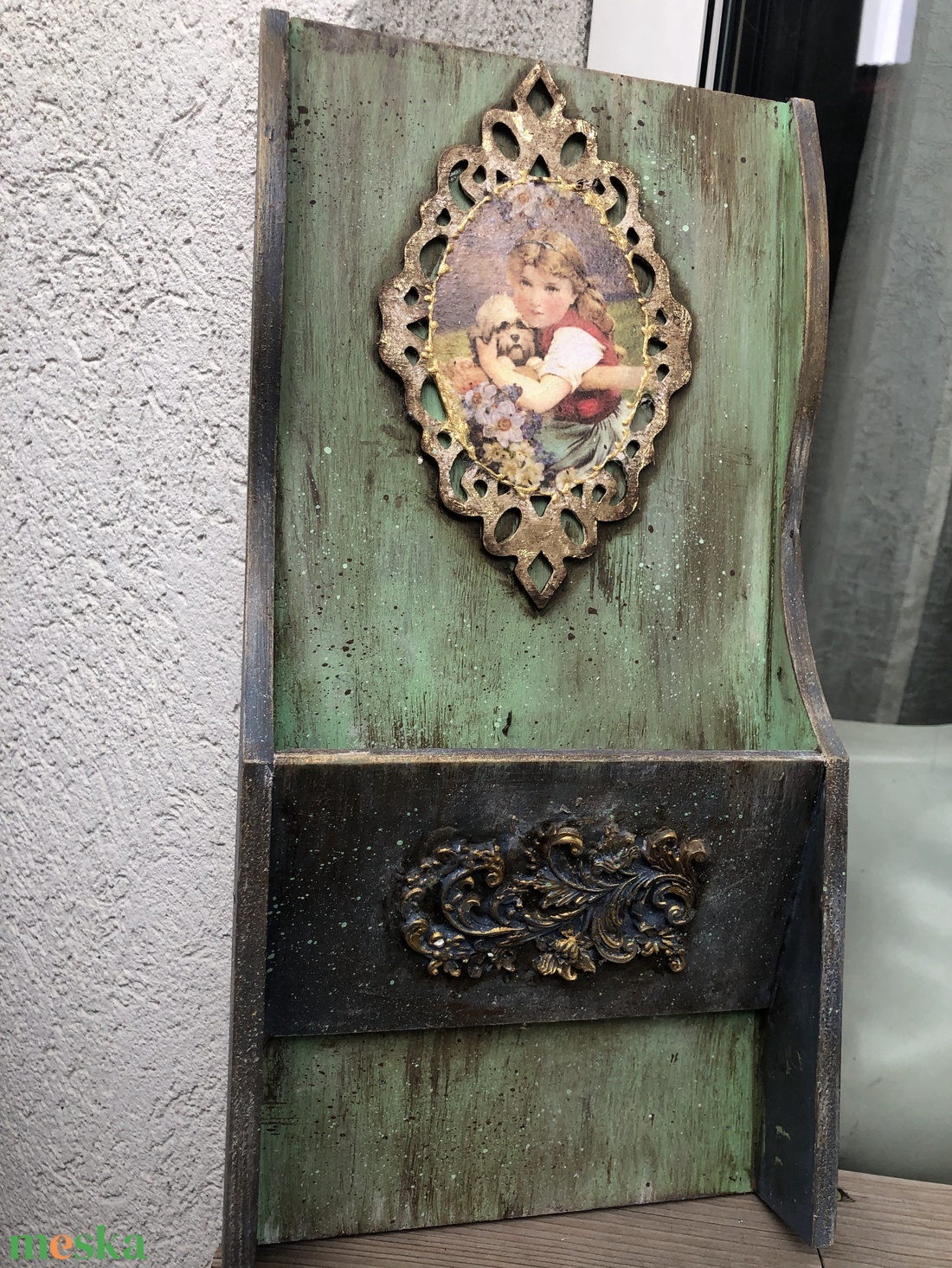 fali levéltartó - otthon & életmód - dekoráció - fali és függő dekoráció - falra akasztható dekor - Meska.hu