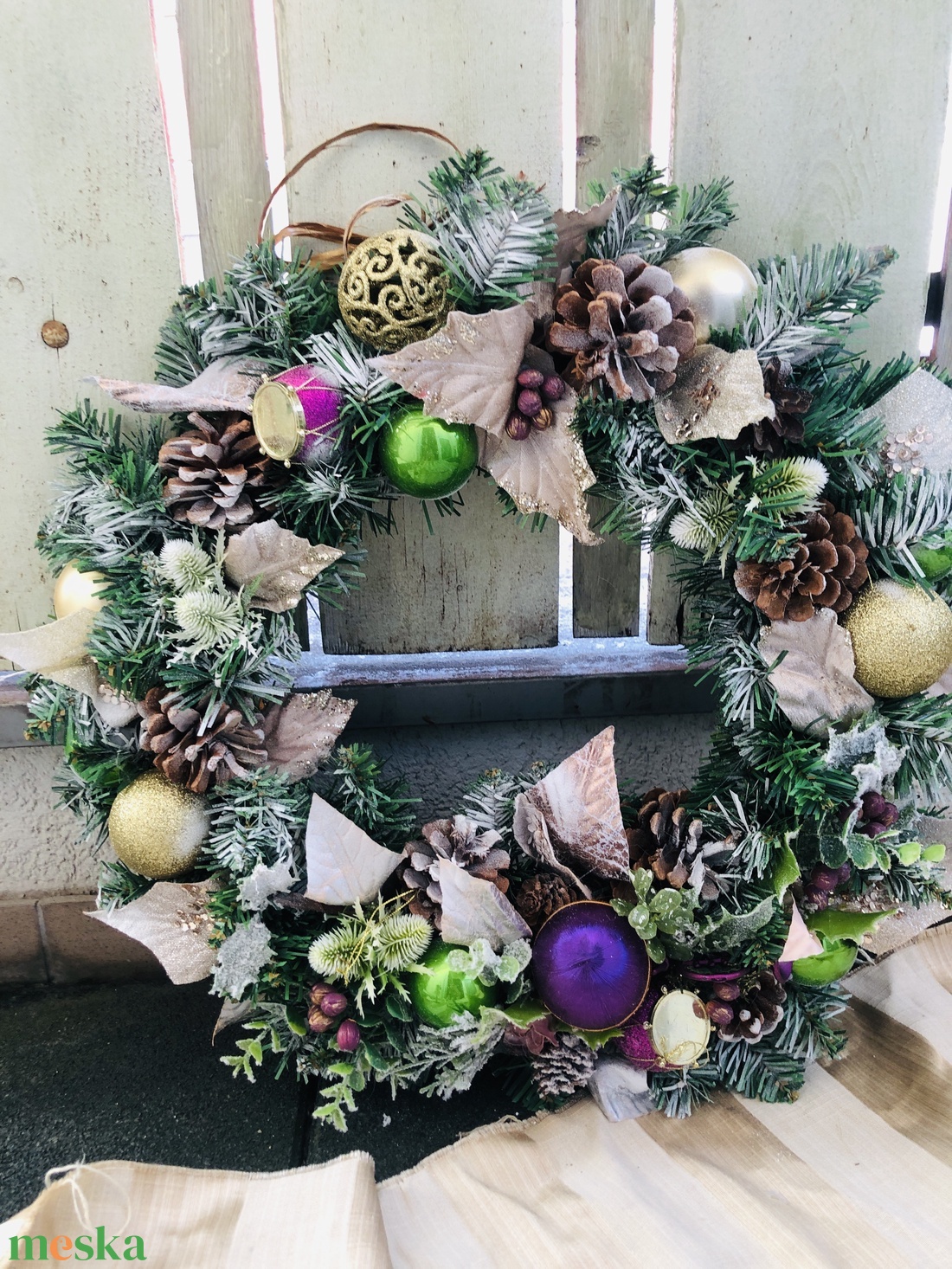 50cm-es karácsonyi ajtódísz dekoráció - karácsony - adventi díszek - adventi ajtódísz - Meska.hu 50cm-es karácsonyi ajtódísz dekoráció - karácsony - adventi díszek - adventi ajtódísz - Meska.hu
