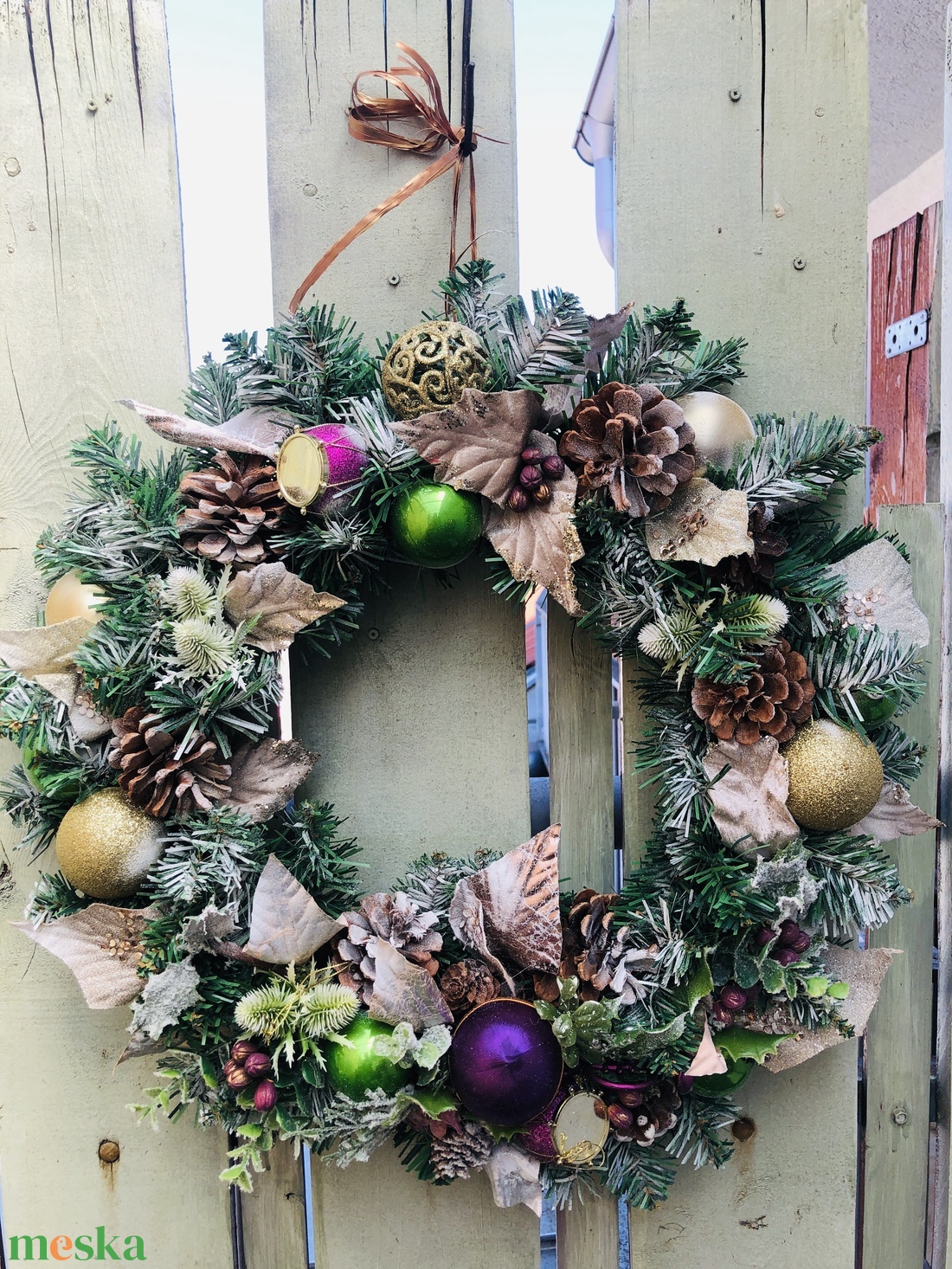 50cm-es karácsonyi ajtódísz dekoráció - karácsony - adventi díszek - adventi ajtódísz - Meska.hu 50cm-es karácsonyi ajtódísz dekoráció - karácsony - adventi díszek - adventi ajtódísz - Meska.hu